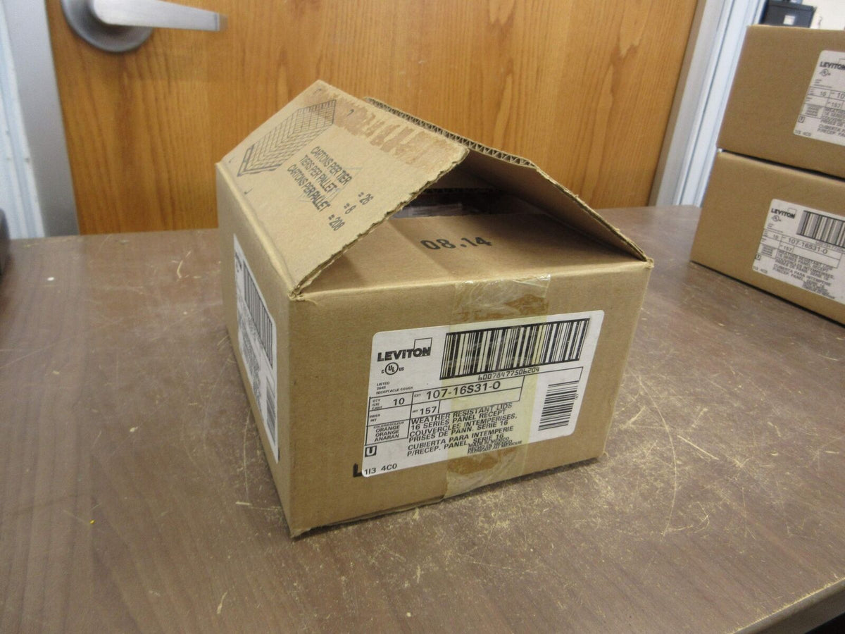 Leviton Nema 3R Receptacle Enclosure 107-16S31-O *Box of 11* New Surplus