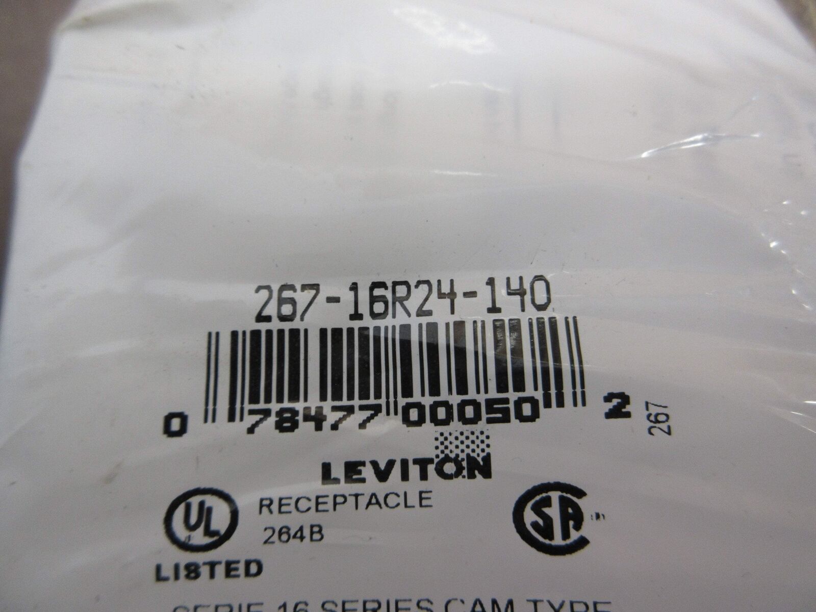 Leviton Female Panel Receptacle 267-16R24-140 400A 600V New Surplus
