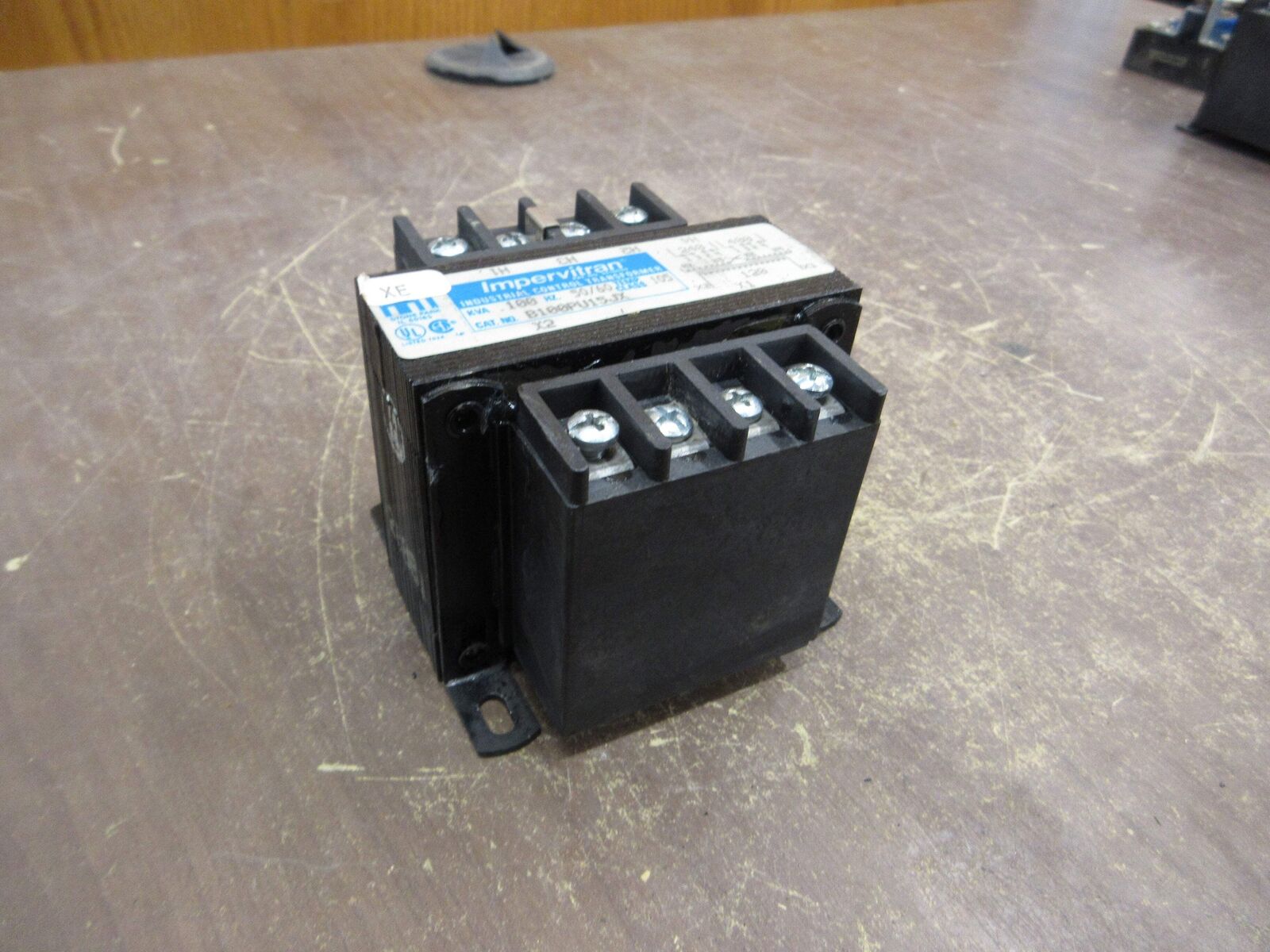 Micron Impervitran Control Transformer B100PU15JX 0.100kVA Pri: 240/480V Used