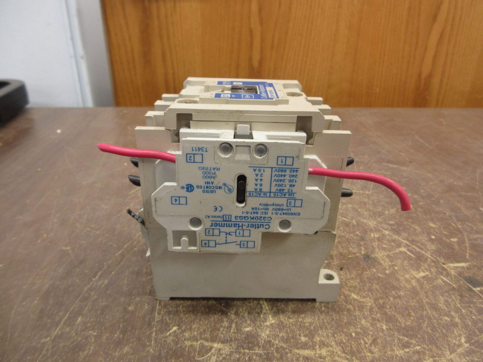 Cutler-Hammer Size 1 Contactor CN15DN3 Ser. B1 120V Coil 27A (1) Aux Contact Use