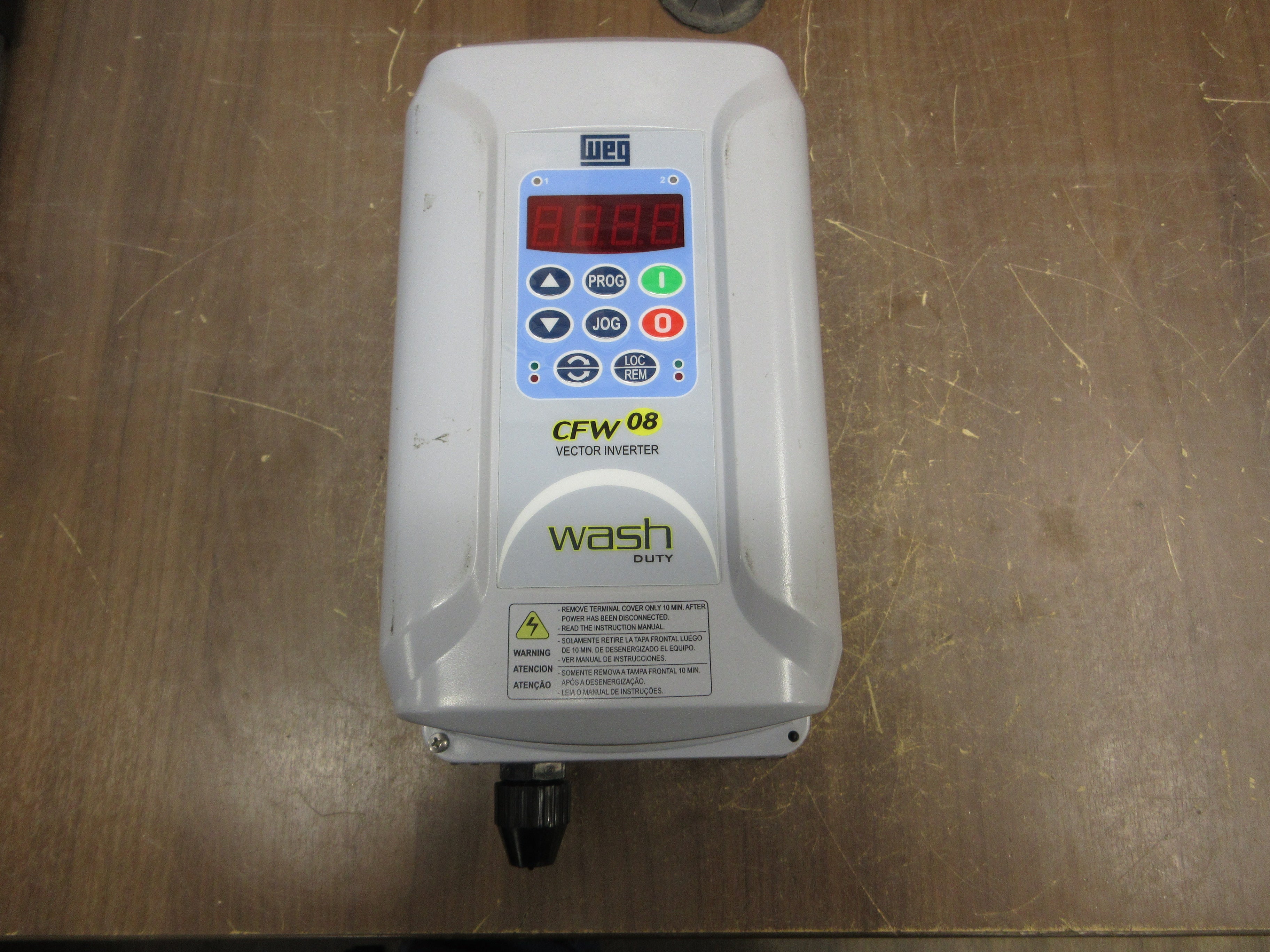 WEG Wash Duty AC Drive USCFW080043T3848EON4A1Z 2HP 3Ph Used