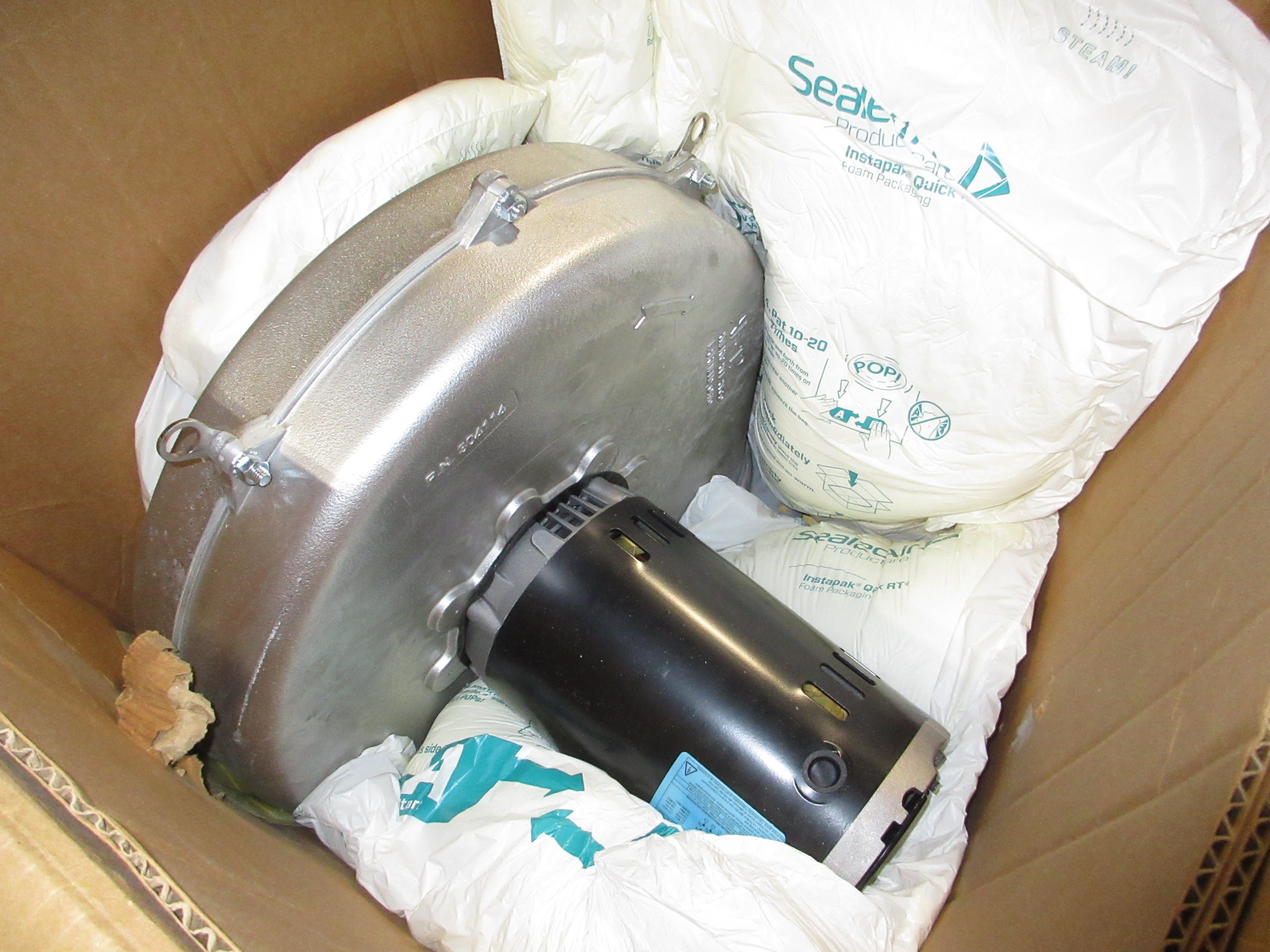 American Fan Co. AF-12 Blower w/ Motor 304114 2HP 3510RPM New Surplus