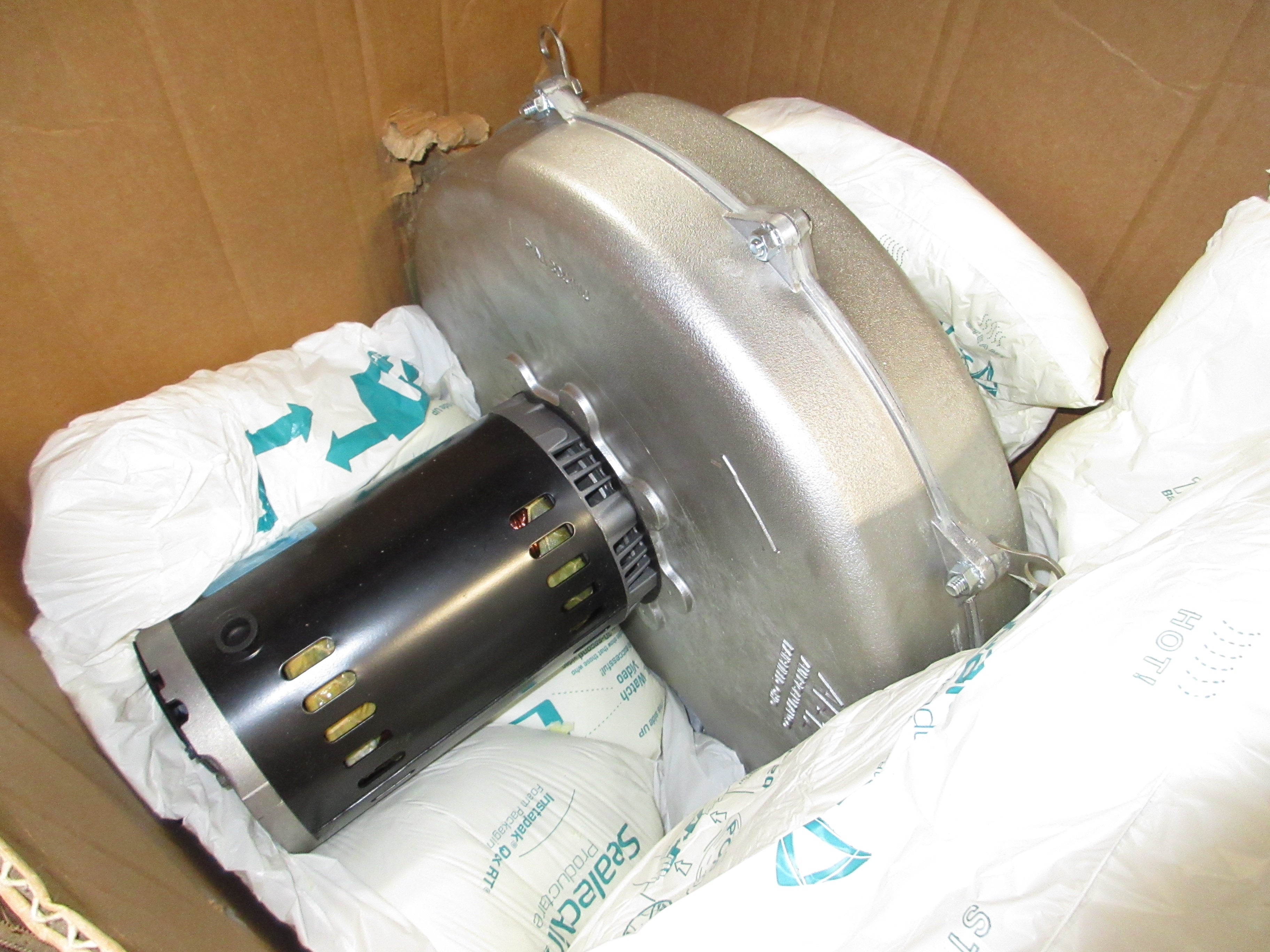 American Fan Co. AF-12 Blower w/ Motor 304114 2HP 3510RPM New Surplus