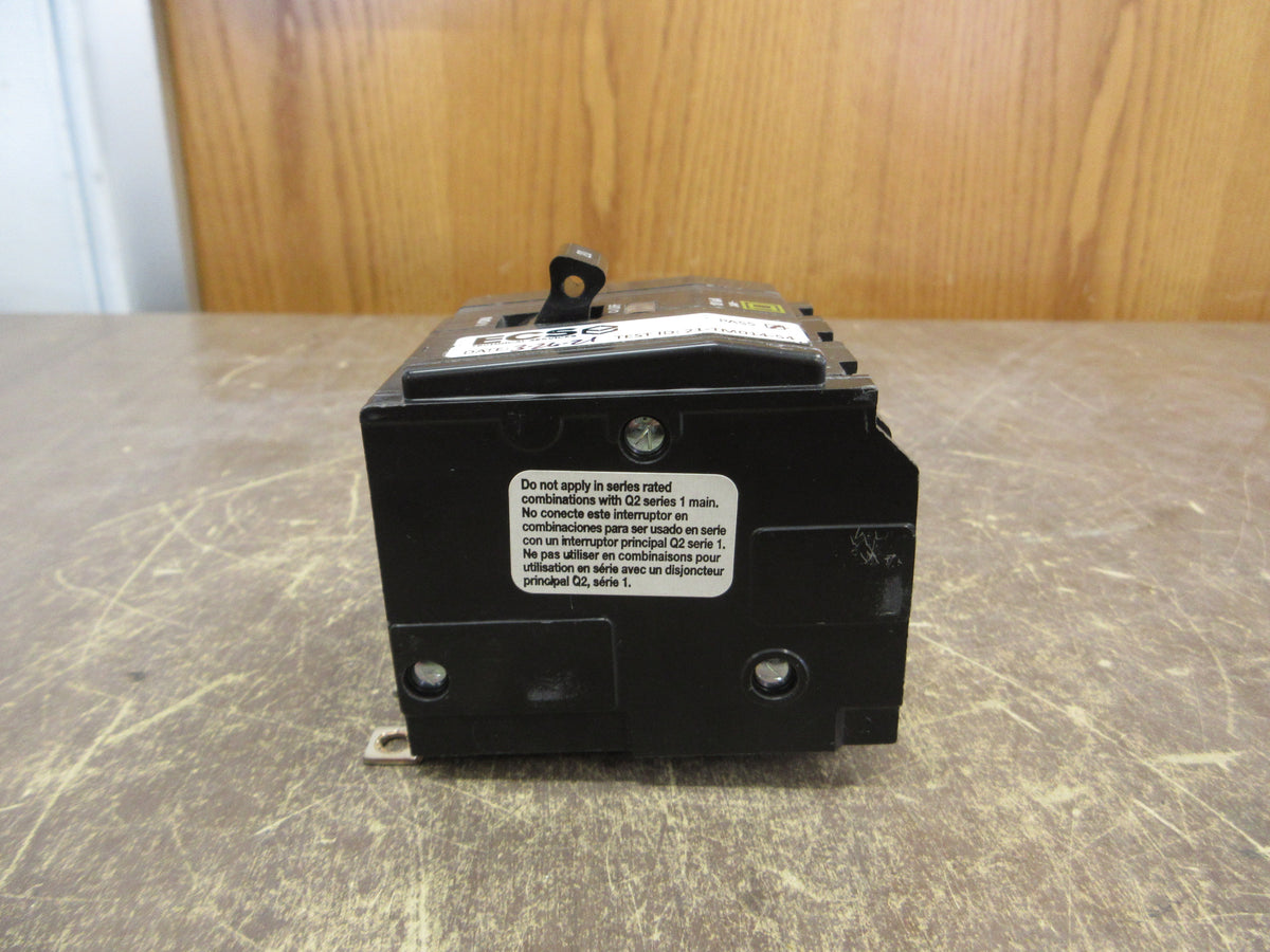 Square D Circuit Breaker QOB320 20A 240V 3P *Missing (3) Terminal Screws* Used
