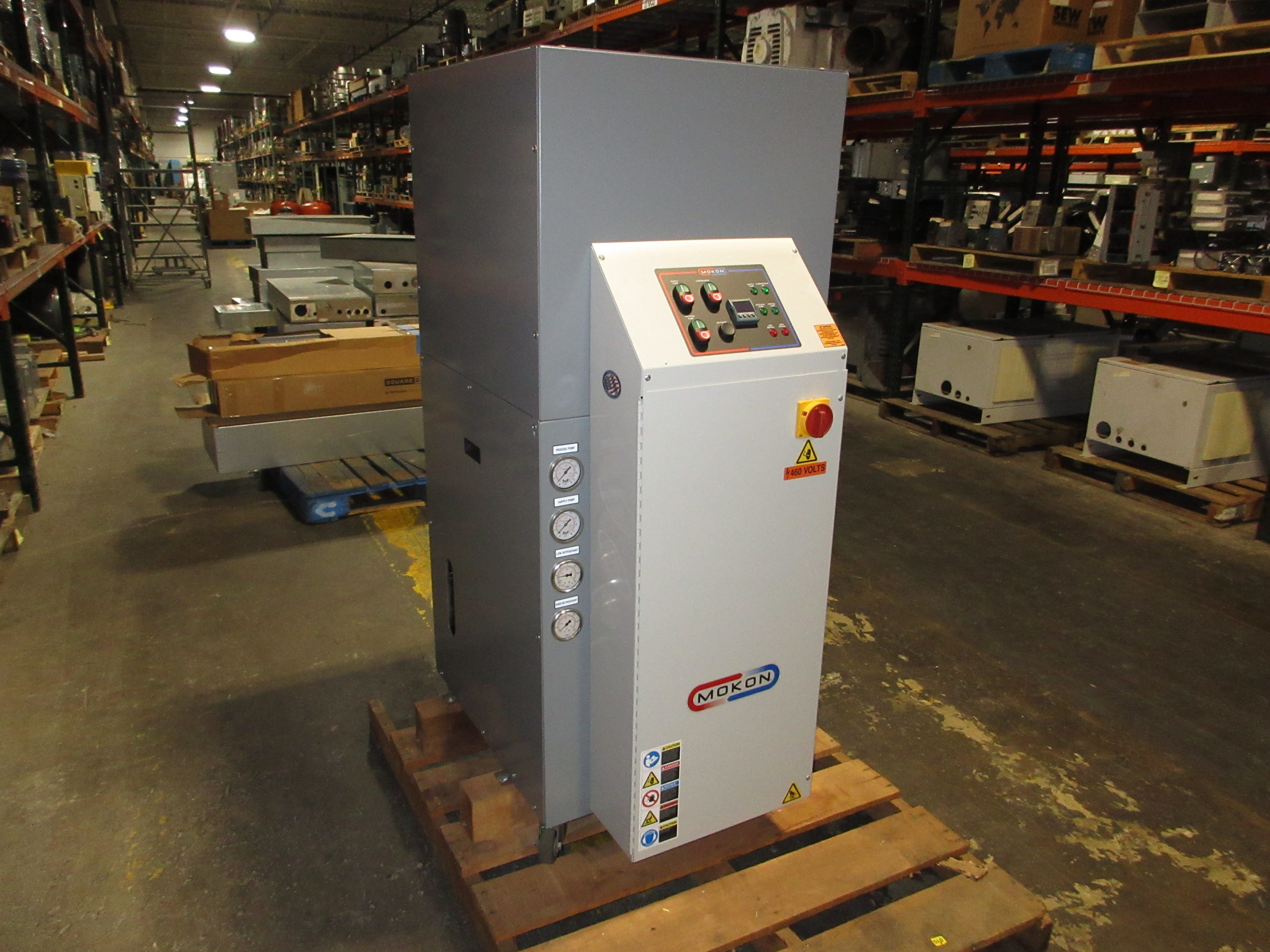 Mokon Water Temperature Control Unit 311513 3kW 460V 3Ph 60Hz 15A 200°F Max Used