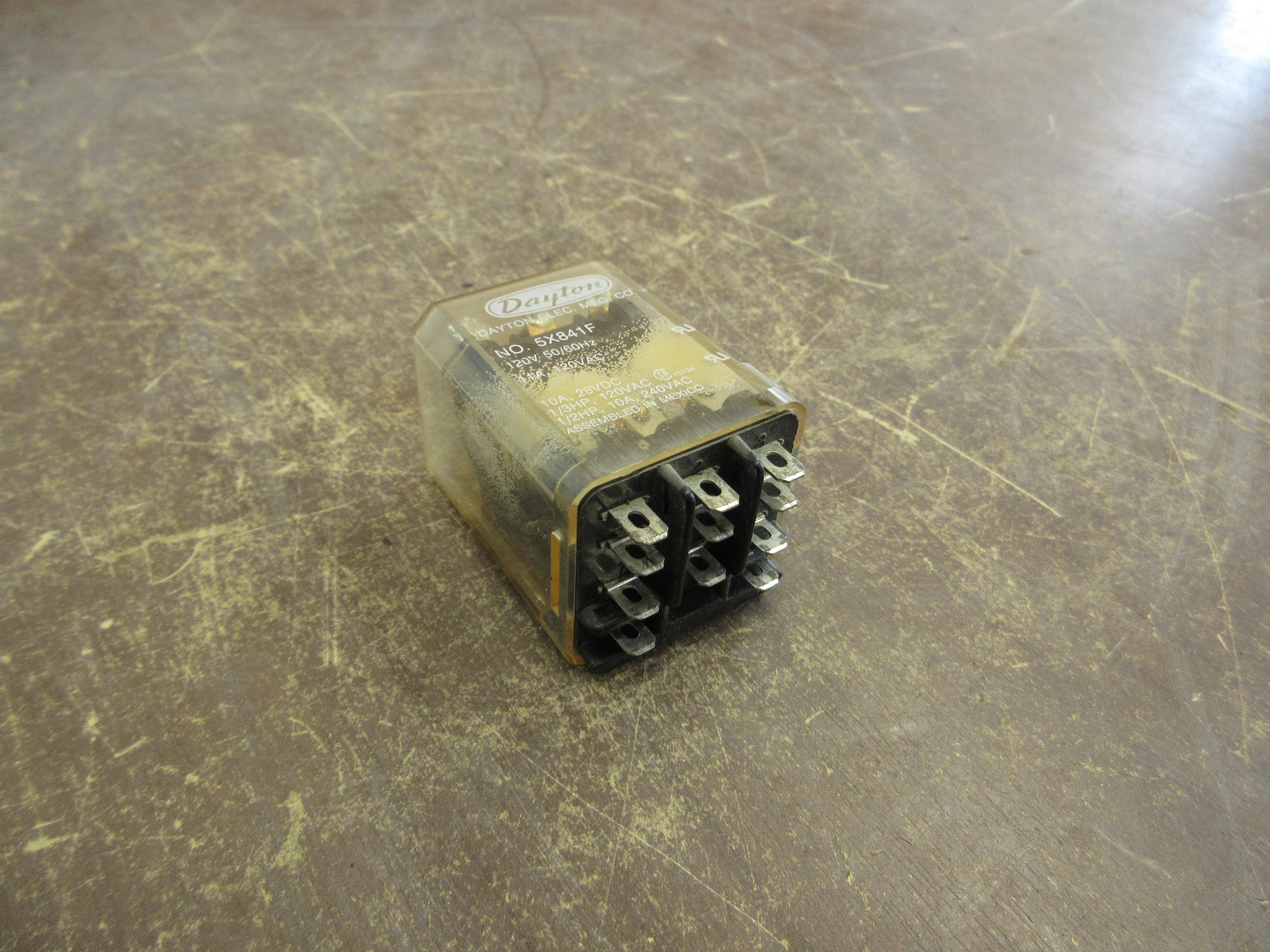 Dayton Relay 5X841F 120V Coil Used