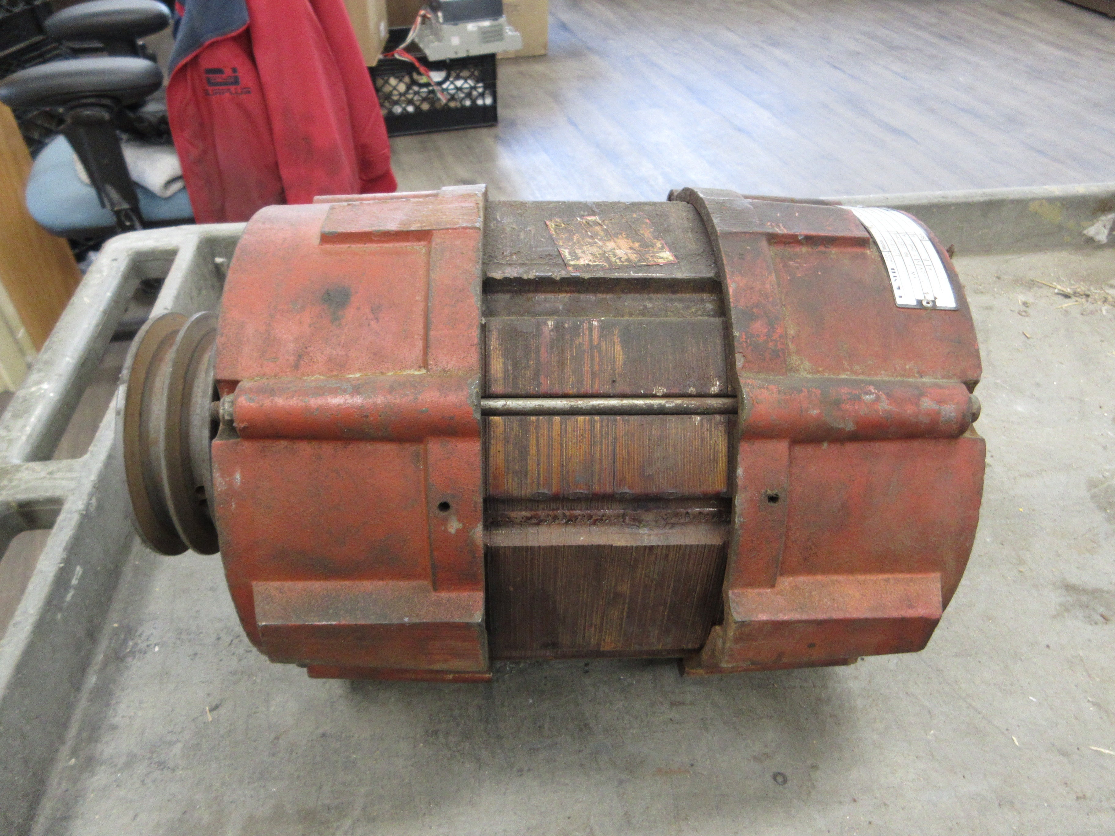 Elmo Drive Motor CF 160 F/42-18-2T 1.2 HP 600RPM 208-240V 7-8A 3Ph 60Hz Used