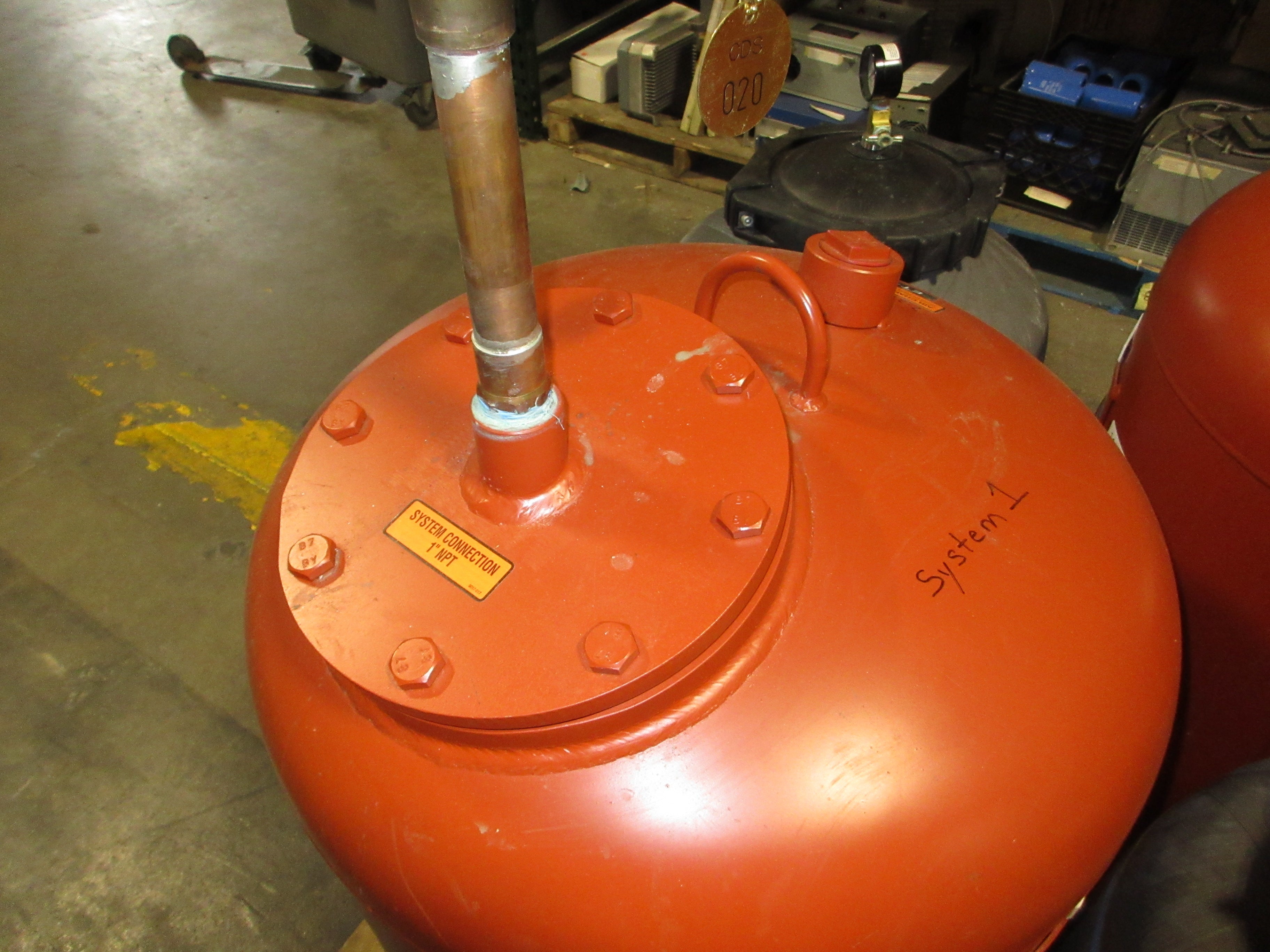 Bell & Gossett Pressured Expansion Tank B200 53 Gallons ASME rated 125PSI Max