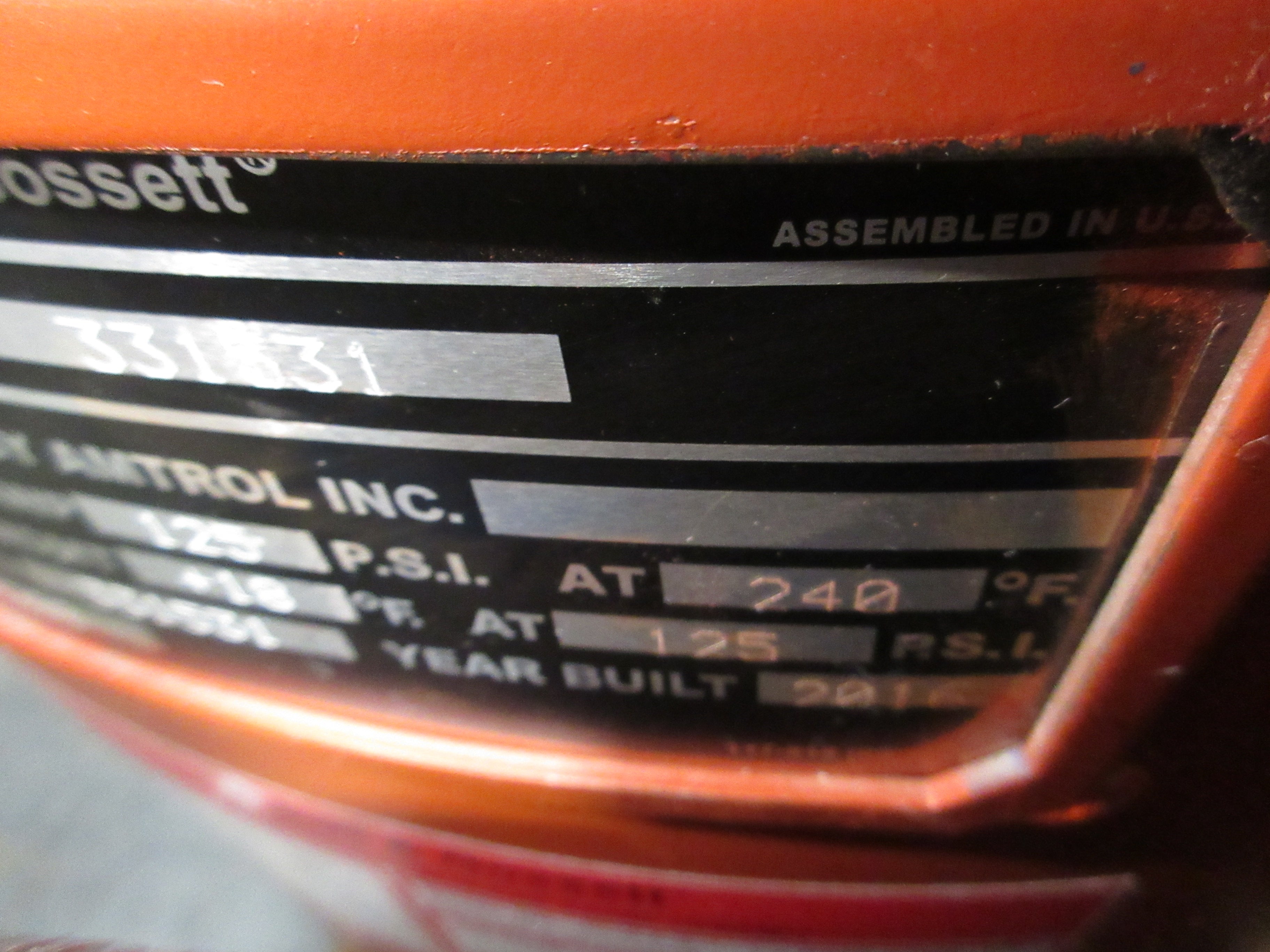 Bell & Gossett Pressured Expansion Tank B200 53 Gallons ASME rated 125PSI Max