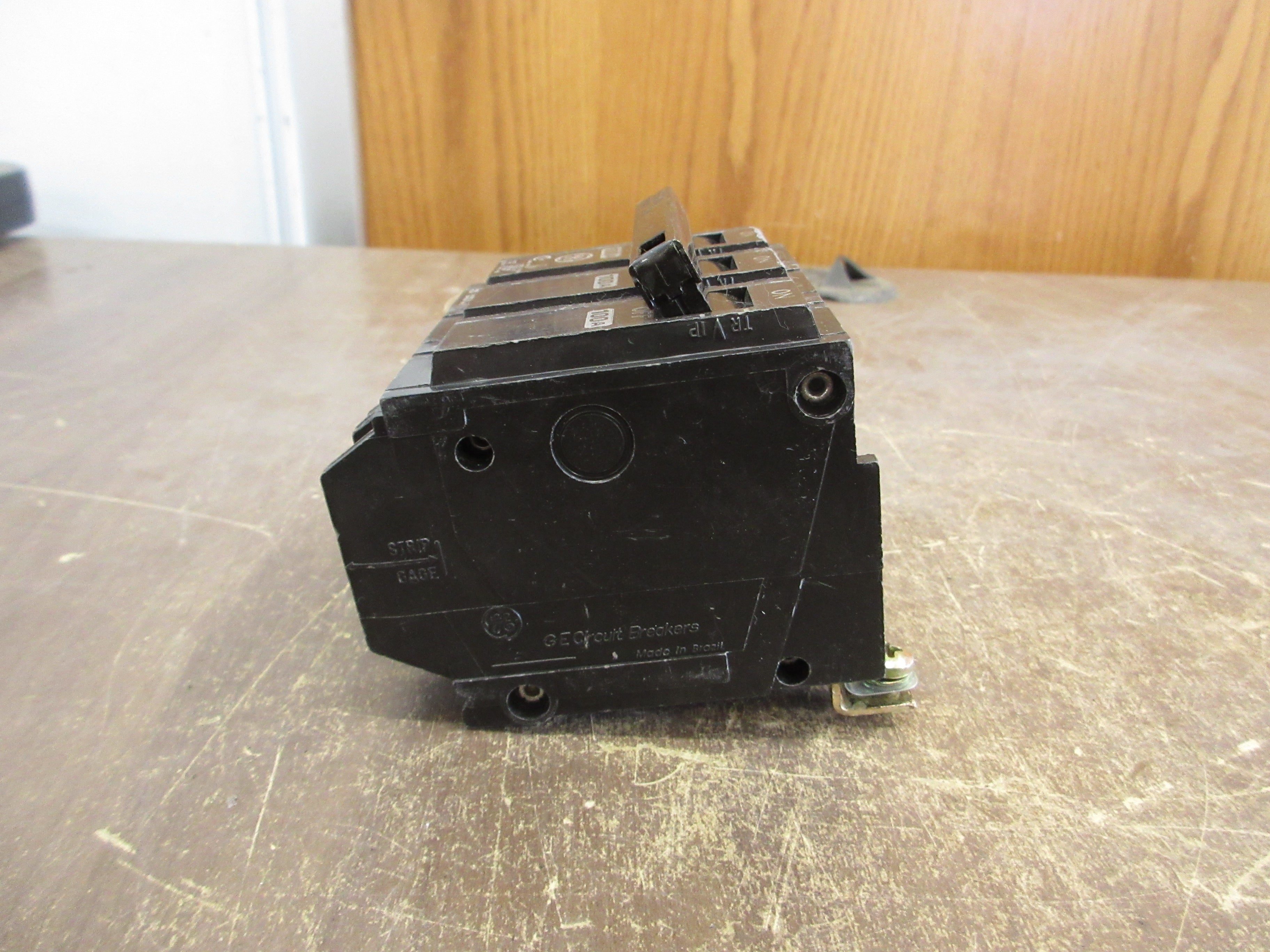 GE Bolt-On Circuit Breaker THQB31100 100A 240V 3P Used