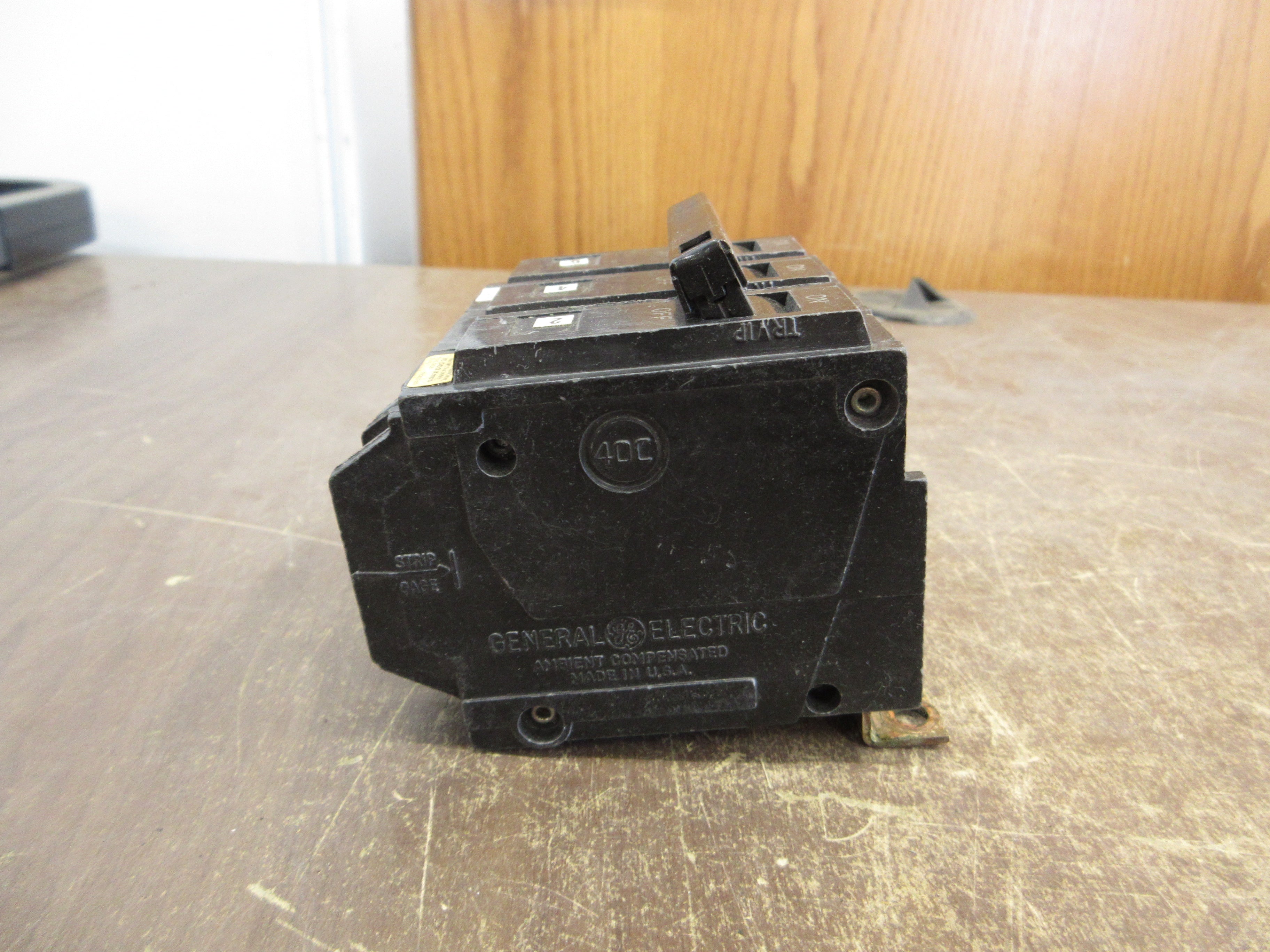 GE Bolt-On Circuit Breaker THQB3160 60A 240V 3P Used