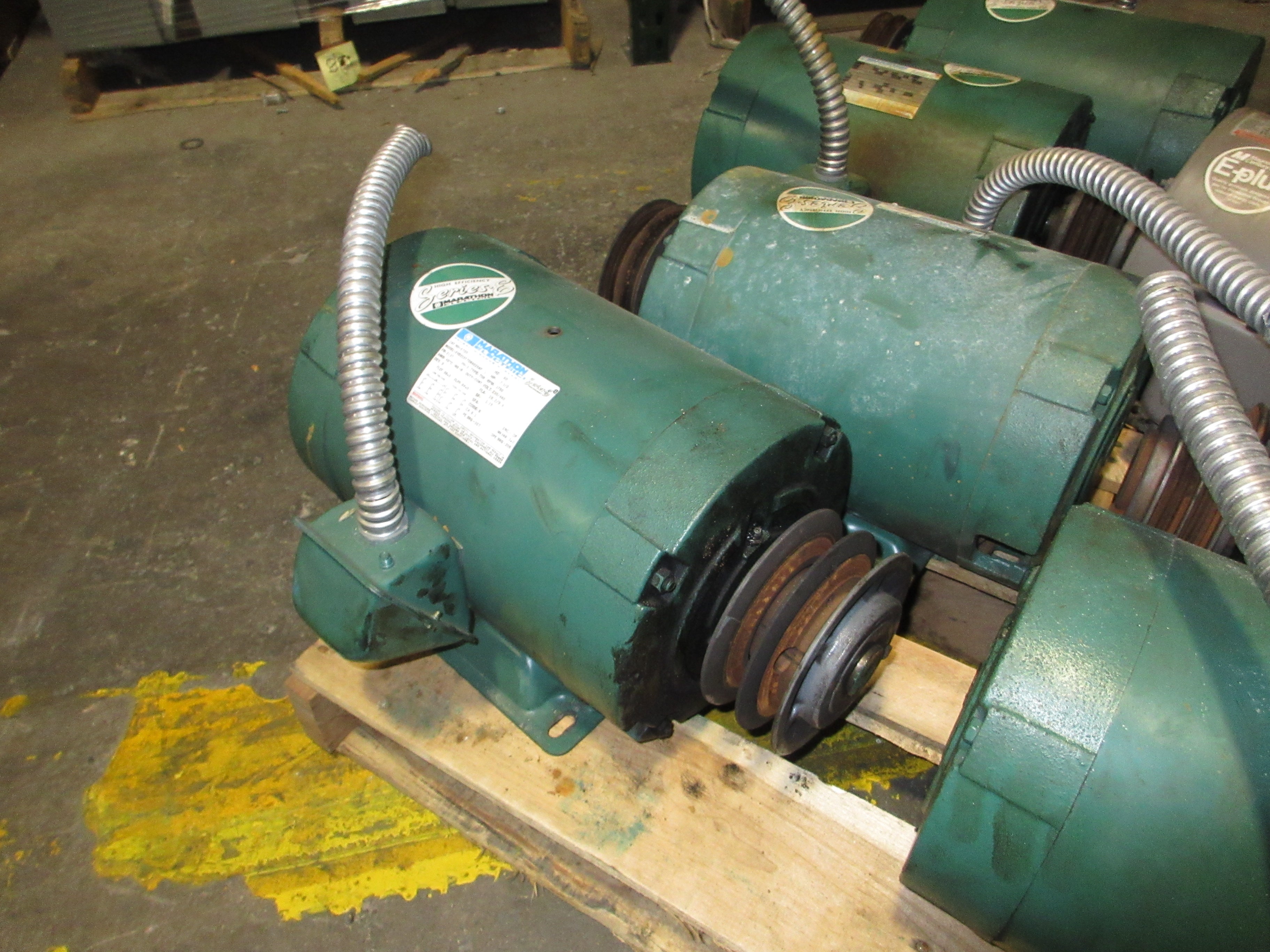 Marathon Electric Motor E720 7.5HP 1800RPM 230/460V 19.2/9.6A 3Ph 60Hz Used