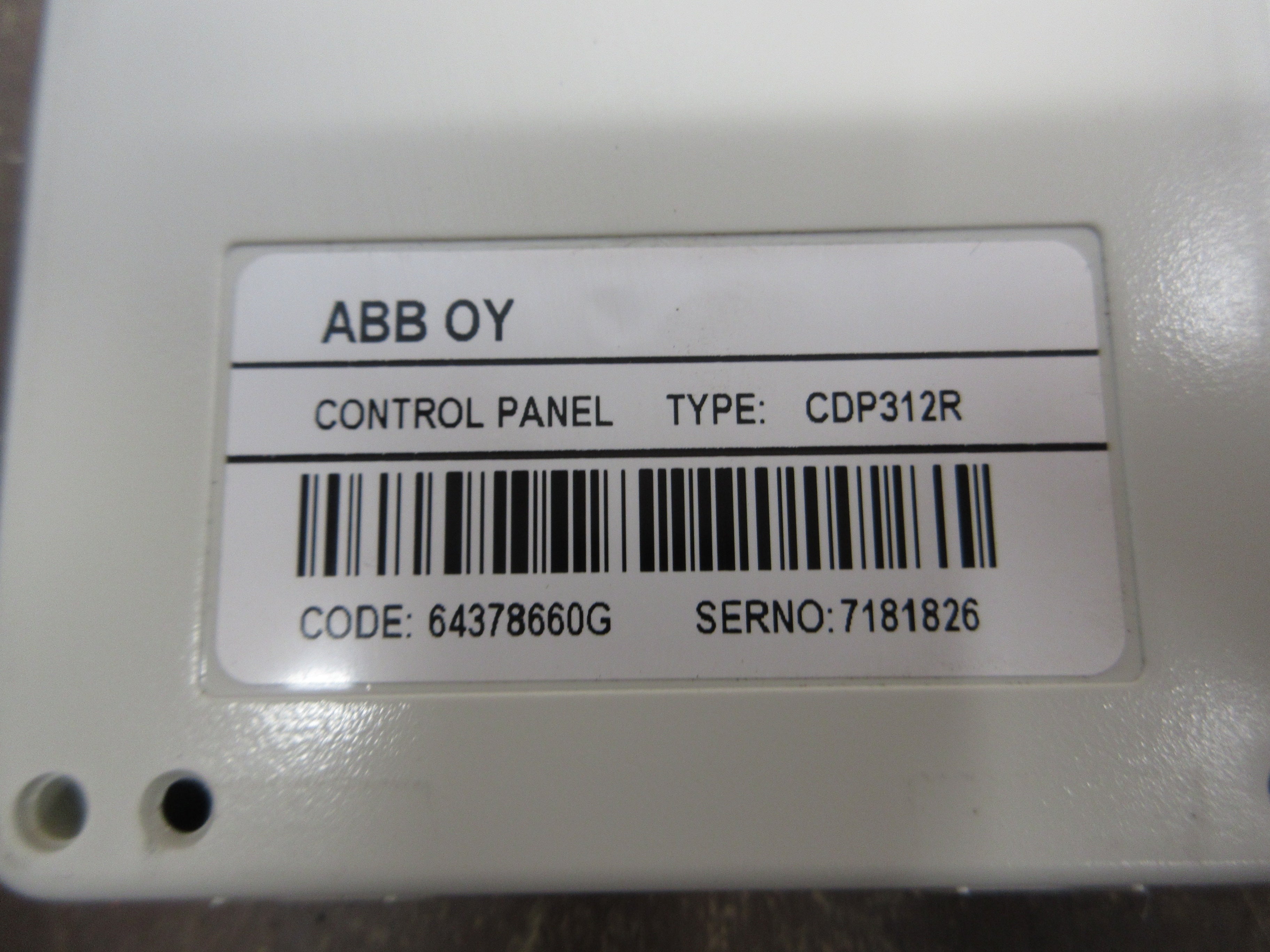 ABB Keypad CDP312R *Broken Case* Used