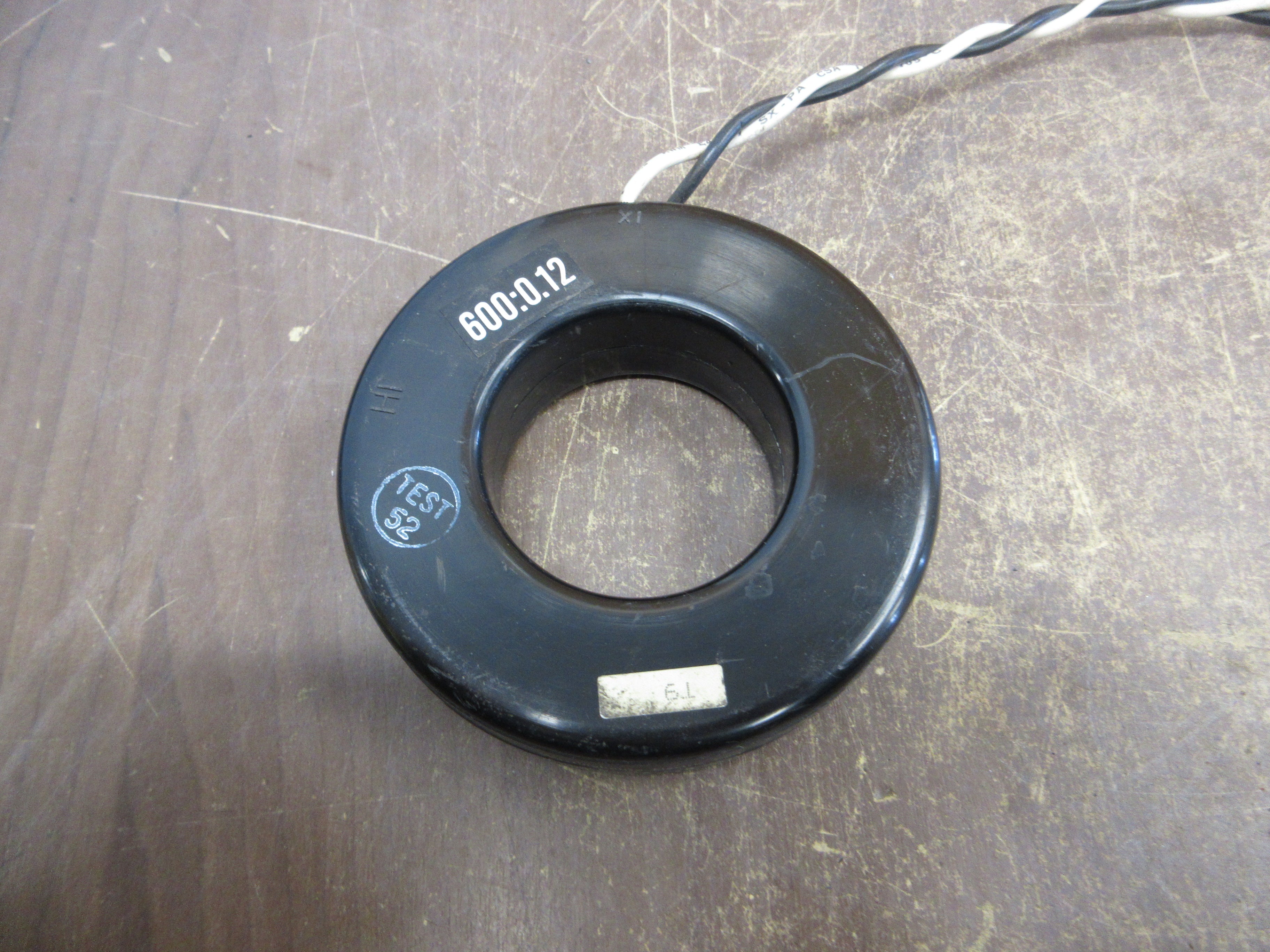 Westinghouse Current Transformer 9010-361 Ratio 600:0.12A 600V 50-400Hz 10kV BIL