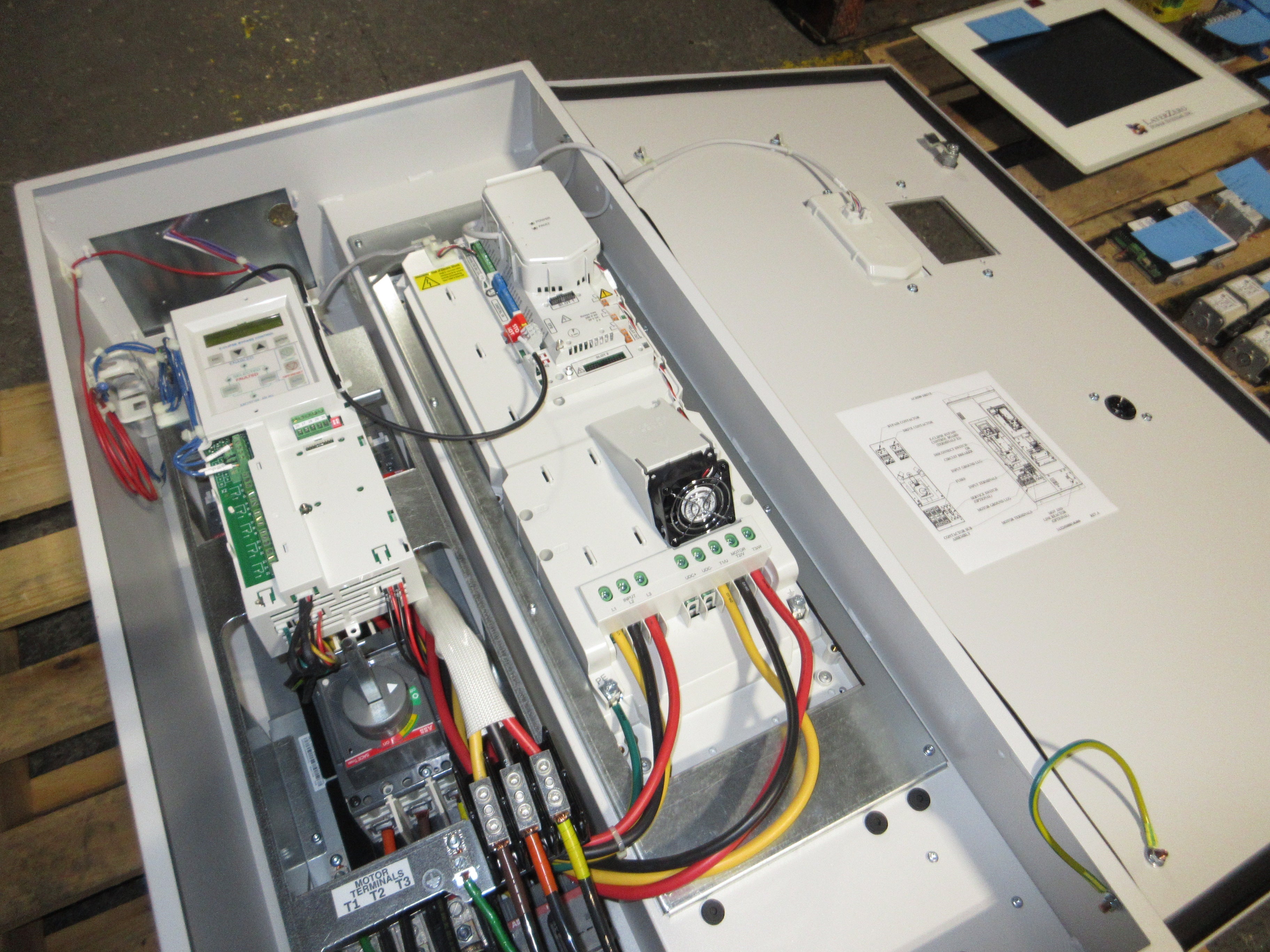 ABB ACH580 AC Drive w/ Bypass ACH580-BCR-065A-4+B056+F267+J429 50HP 3Ph Used