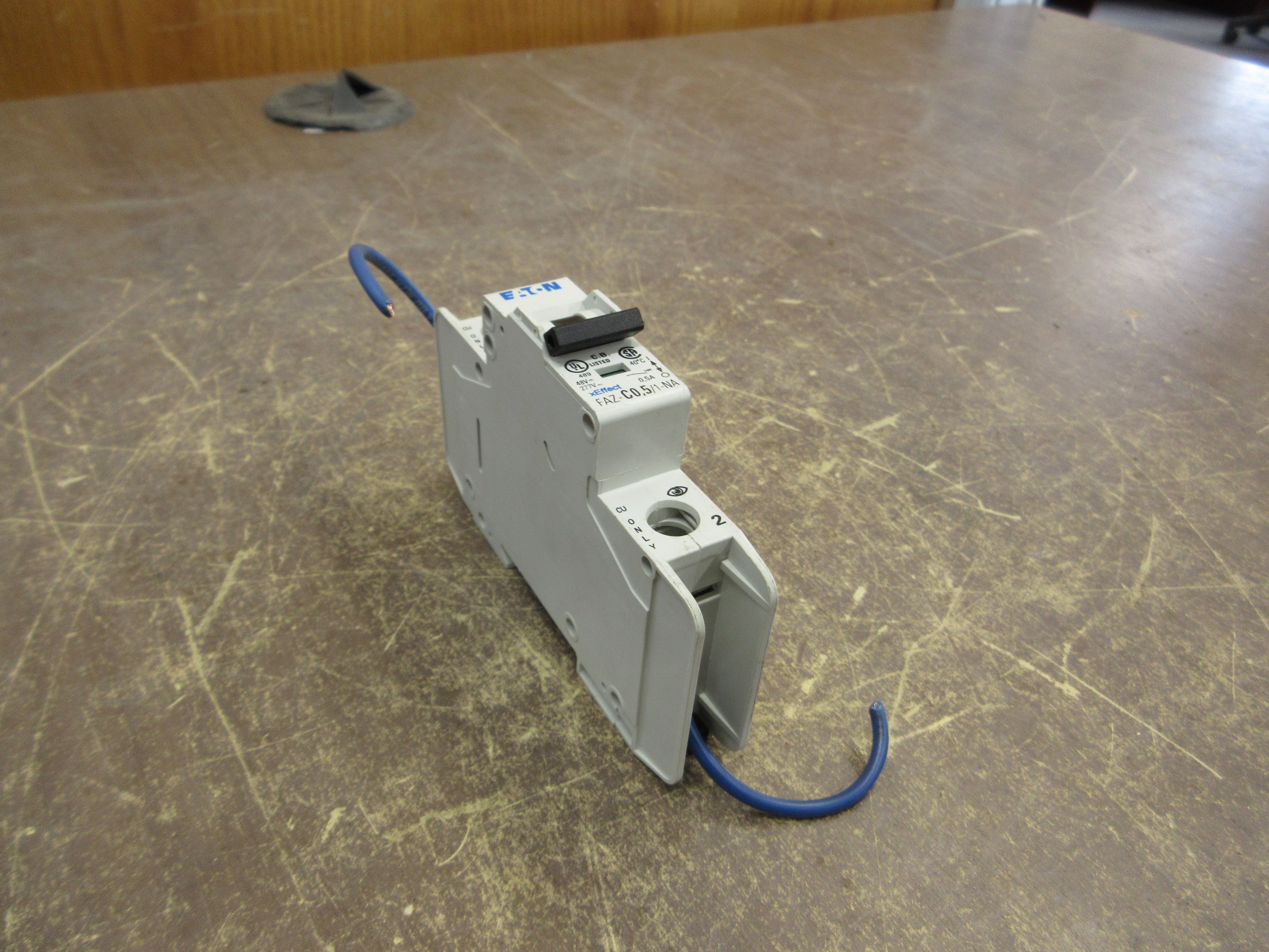 Eaton Circuit Breaker FAZ-C0.5/1-NA-SP 5A 277V 1P Used