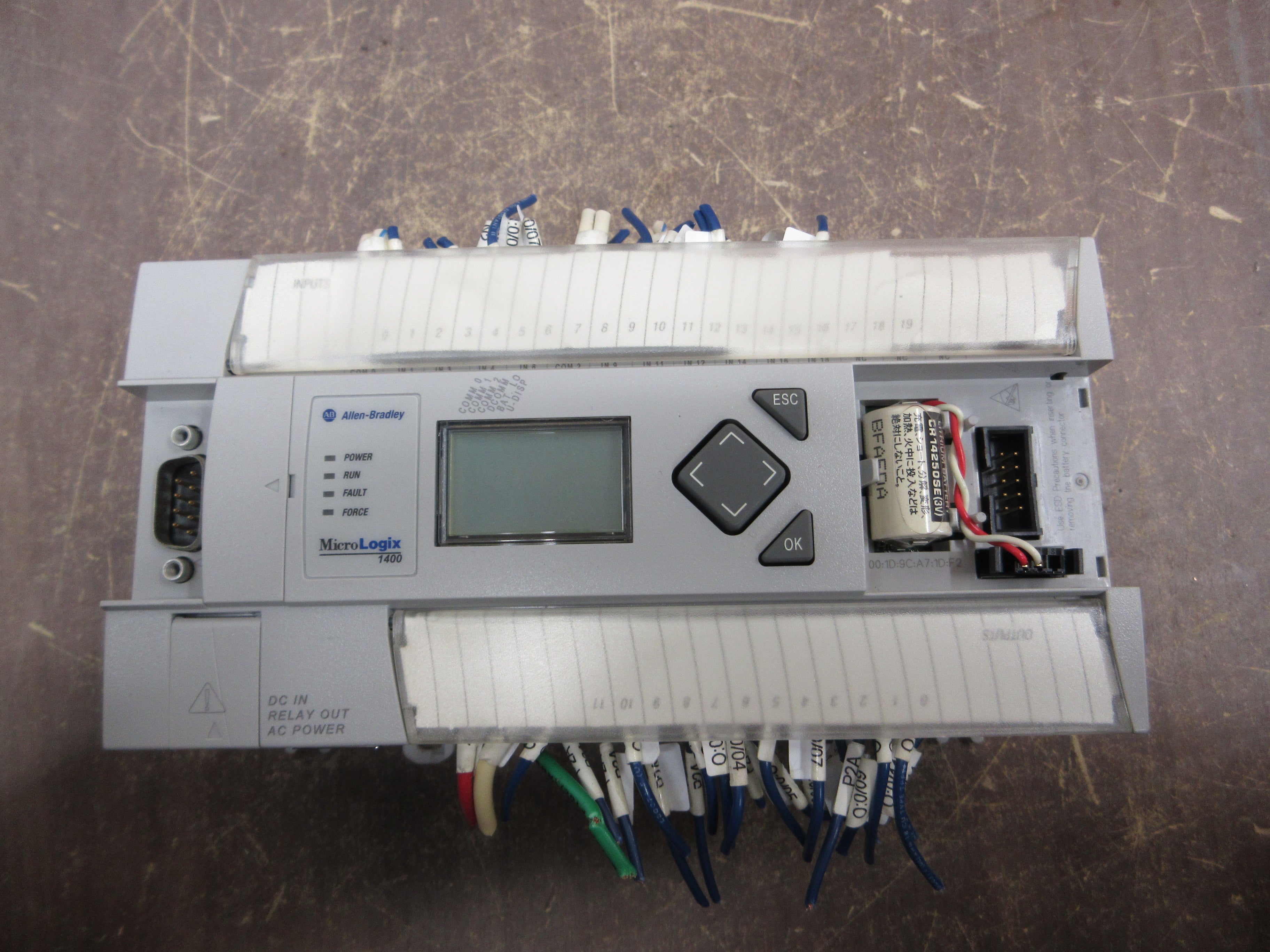 Allen-Bradley MicroLogix 1400 Controller 1766-L32BWA Ser. B FW: 15 32PT Used