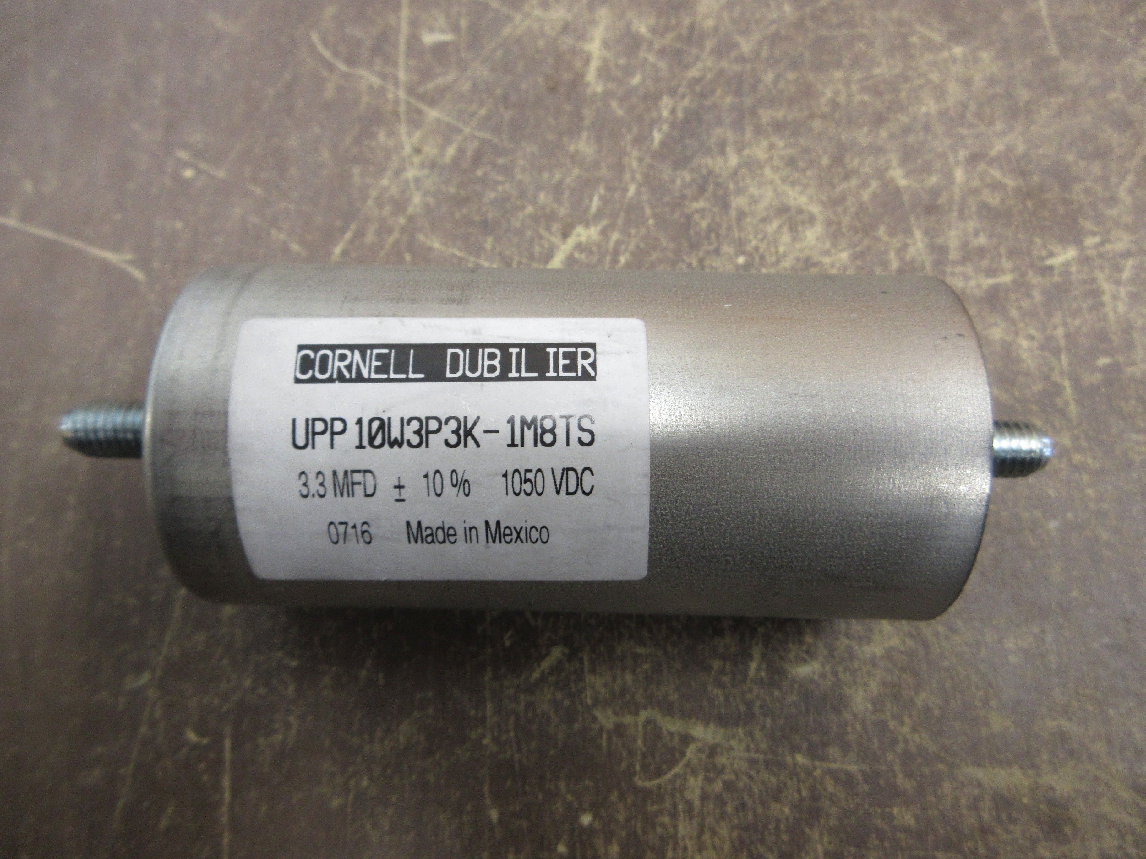 CDE Capacitor UPP10W3P3K-1M8TS 3.3MFD 1050VDC Used