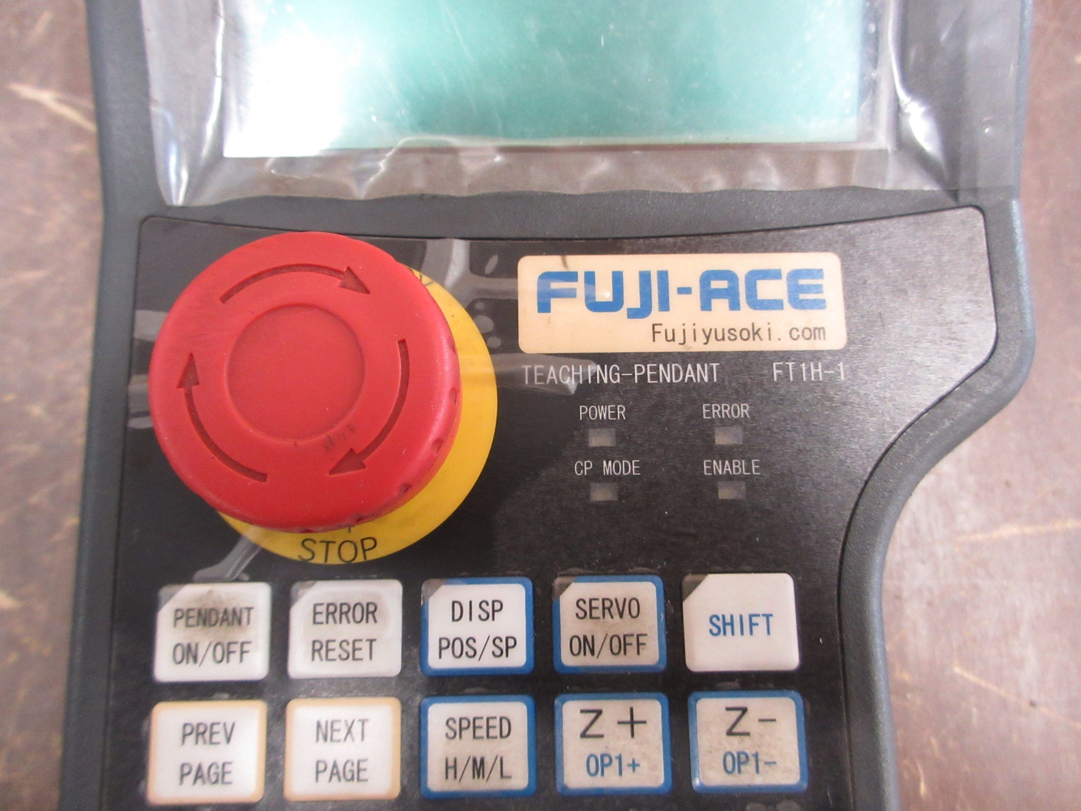 Fuji-Ace FT1H-1 Teaching Pendant HG1H-SA12JH-MK1450-S10 24VDC RS422 Nema 1 Used