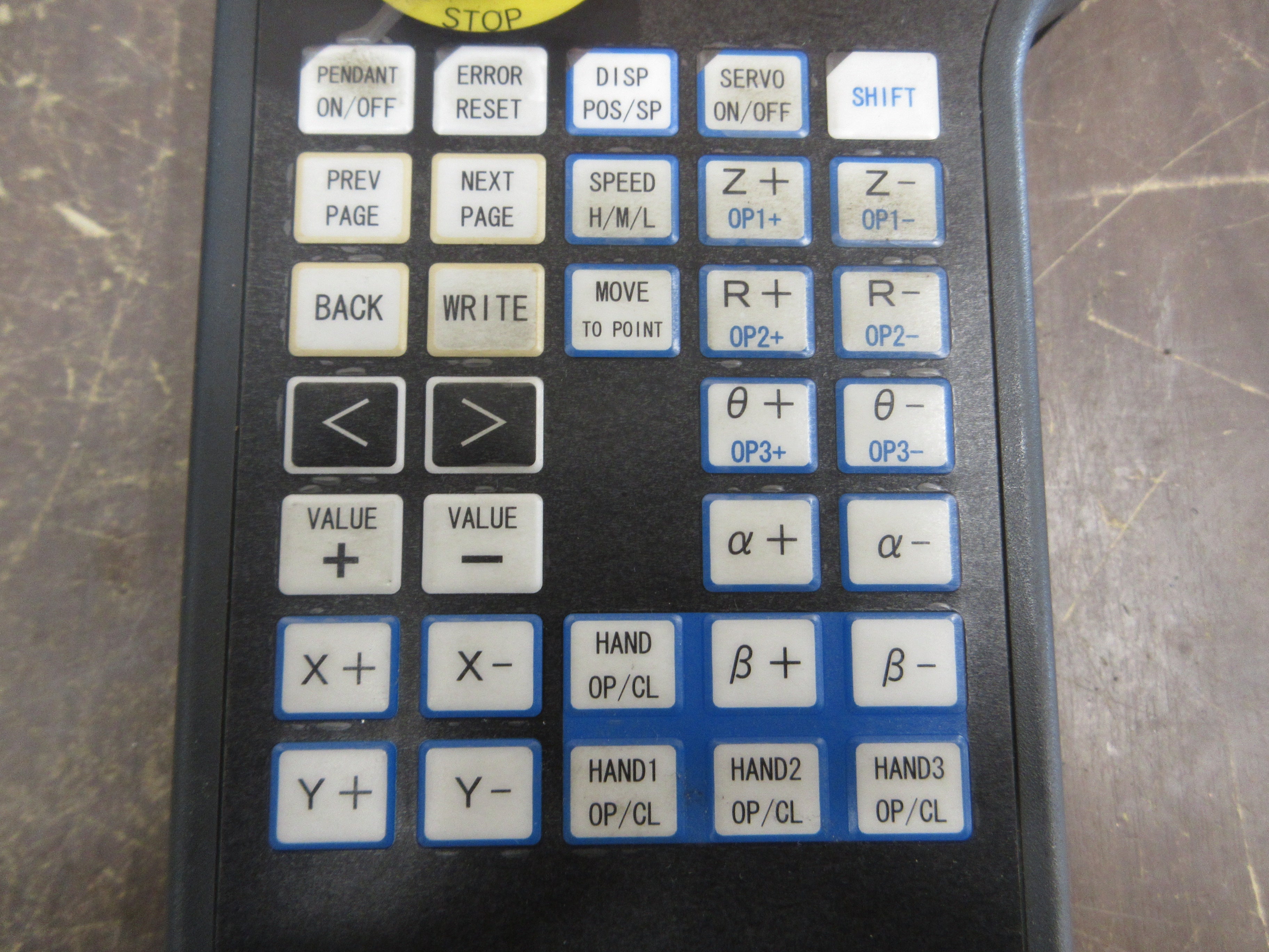 Fuji-Ace FT1H-1 Teaching Pendant HG1H-SA12JH-MK1450-S10 24VDC RS422 Nema 1 Used