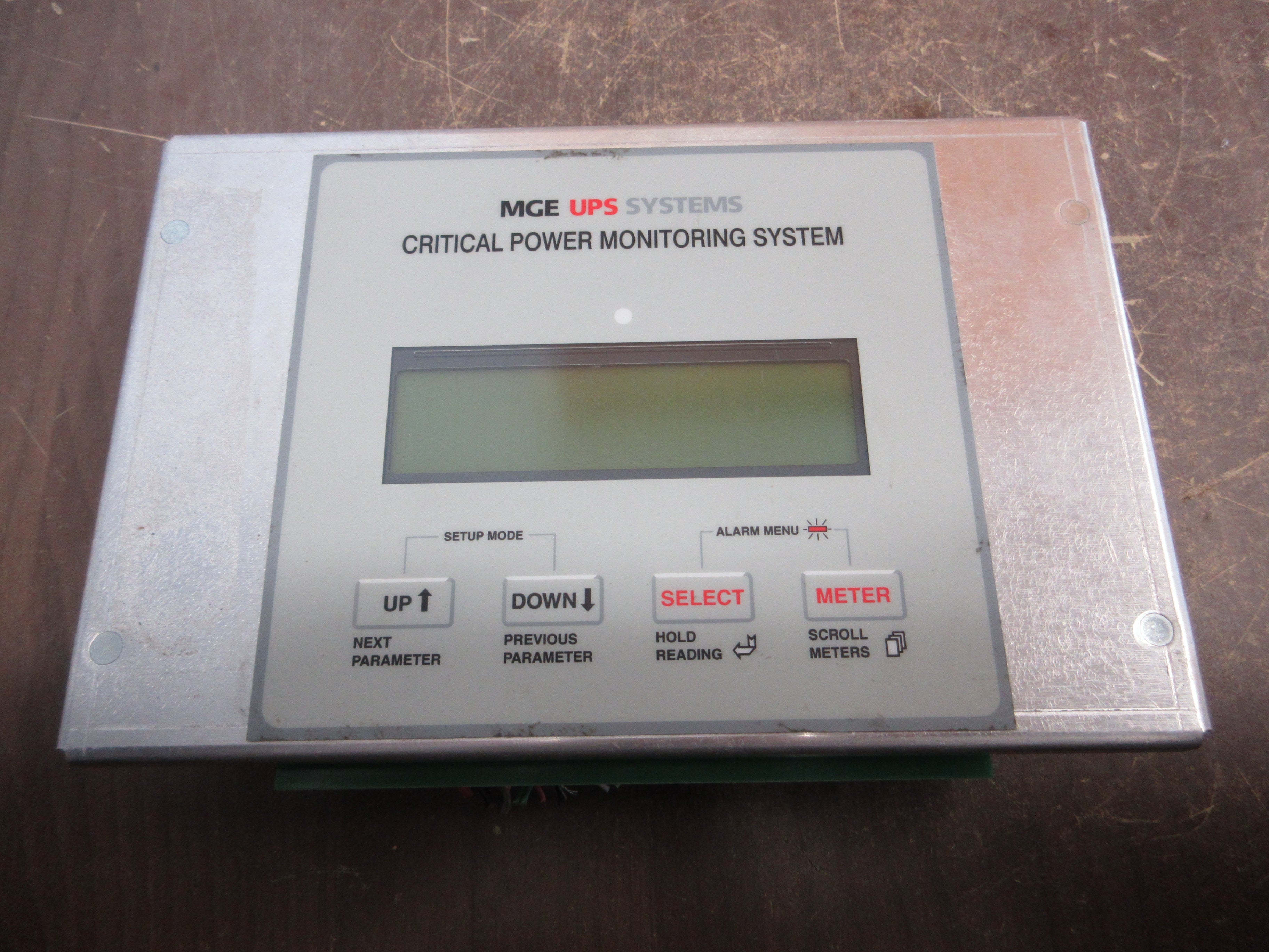 MGE UPS Systems Critical Power Monitoring Front Panel Z500223-00 Rev: 1004 Used