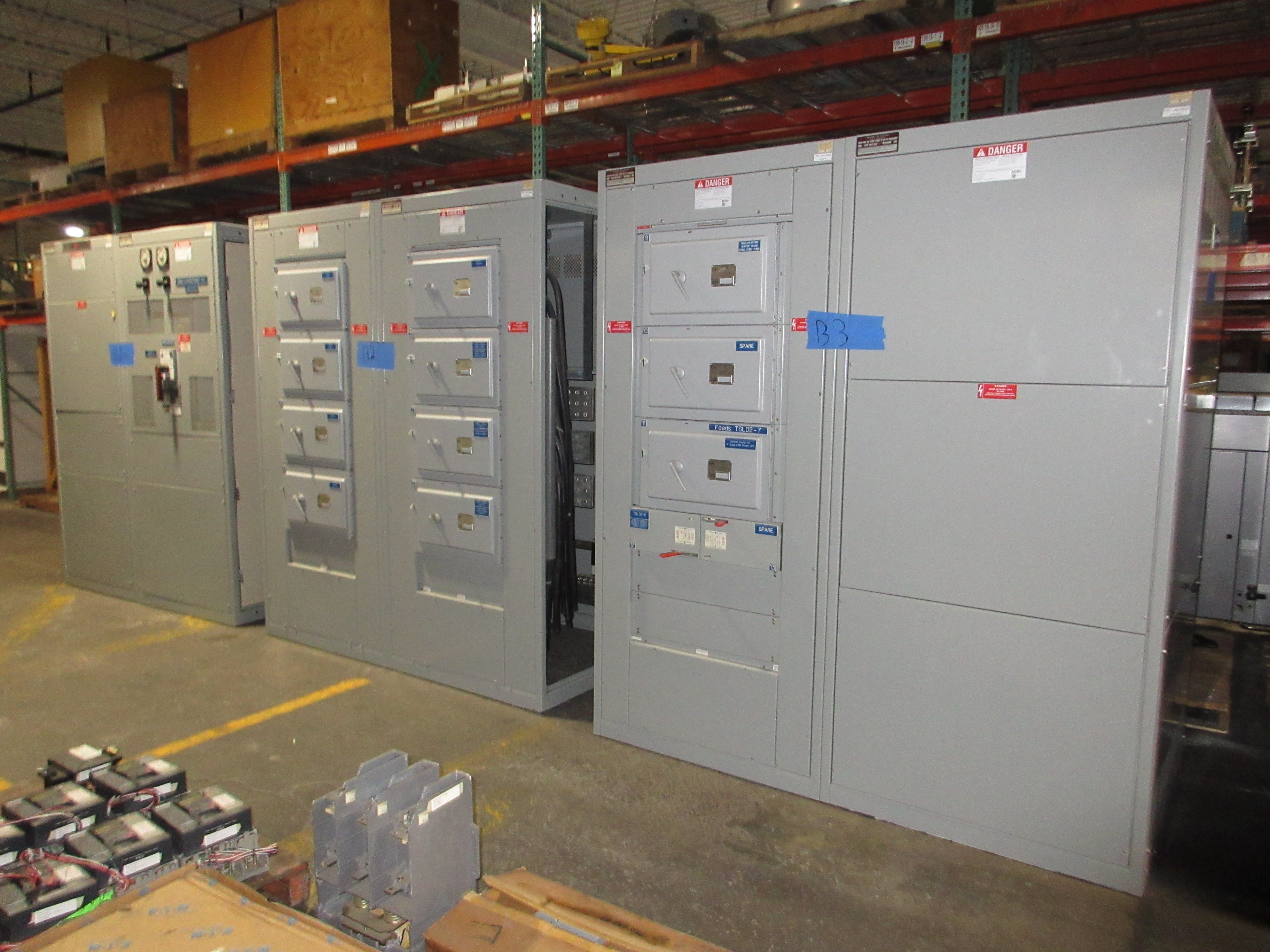 GE 3000A Main Switch Gear Line Up TC3030SS 3000A Main Breaker Used