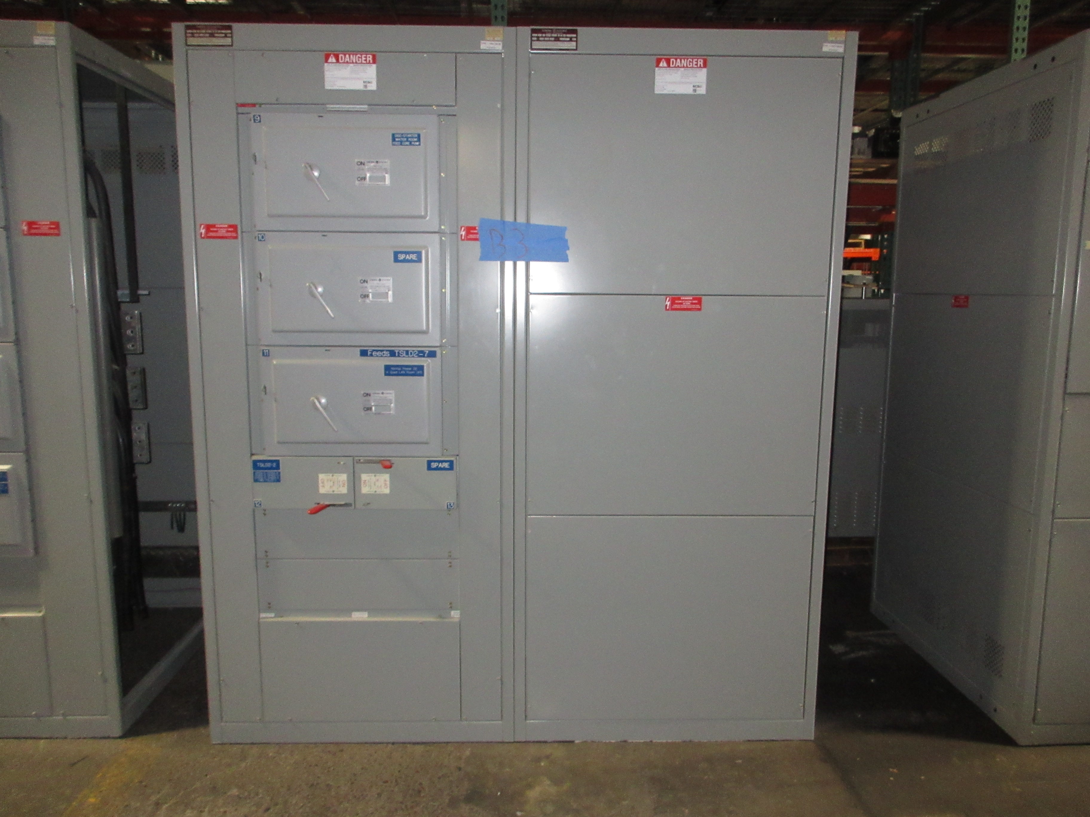 GE 3000A Main Switch Gear Line Up TC3030SS 3000A Main Breaker Used