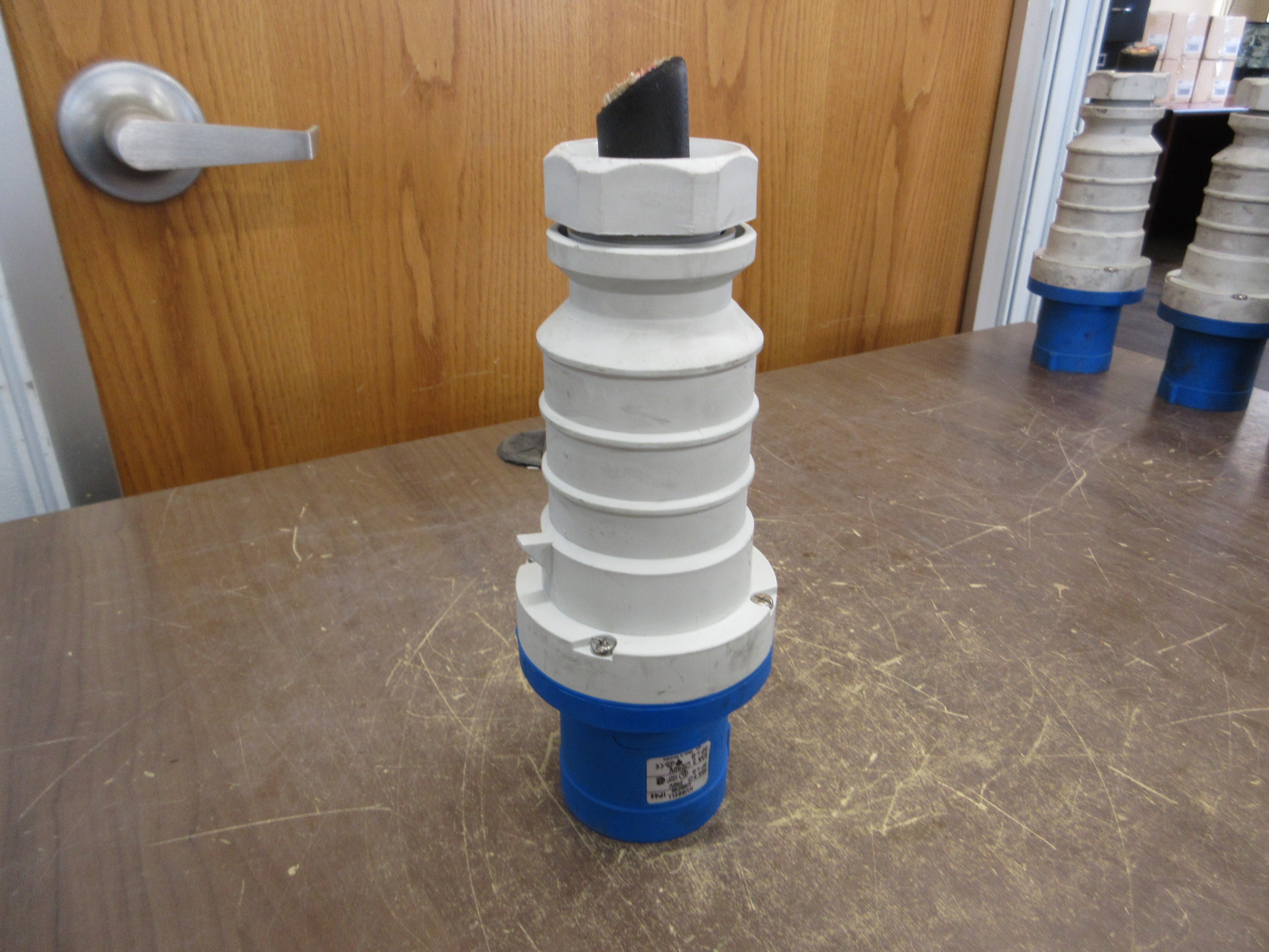 Hubbell Plug C460P9S 60A 250V 3Ph 3P+G Used