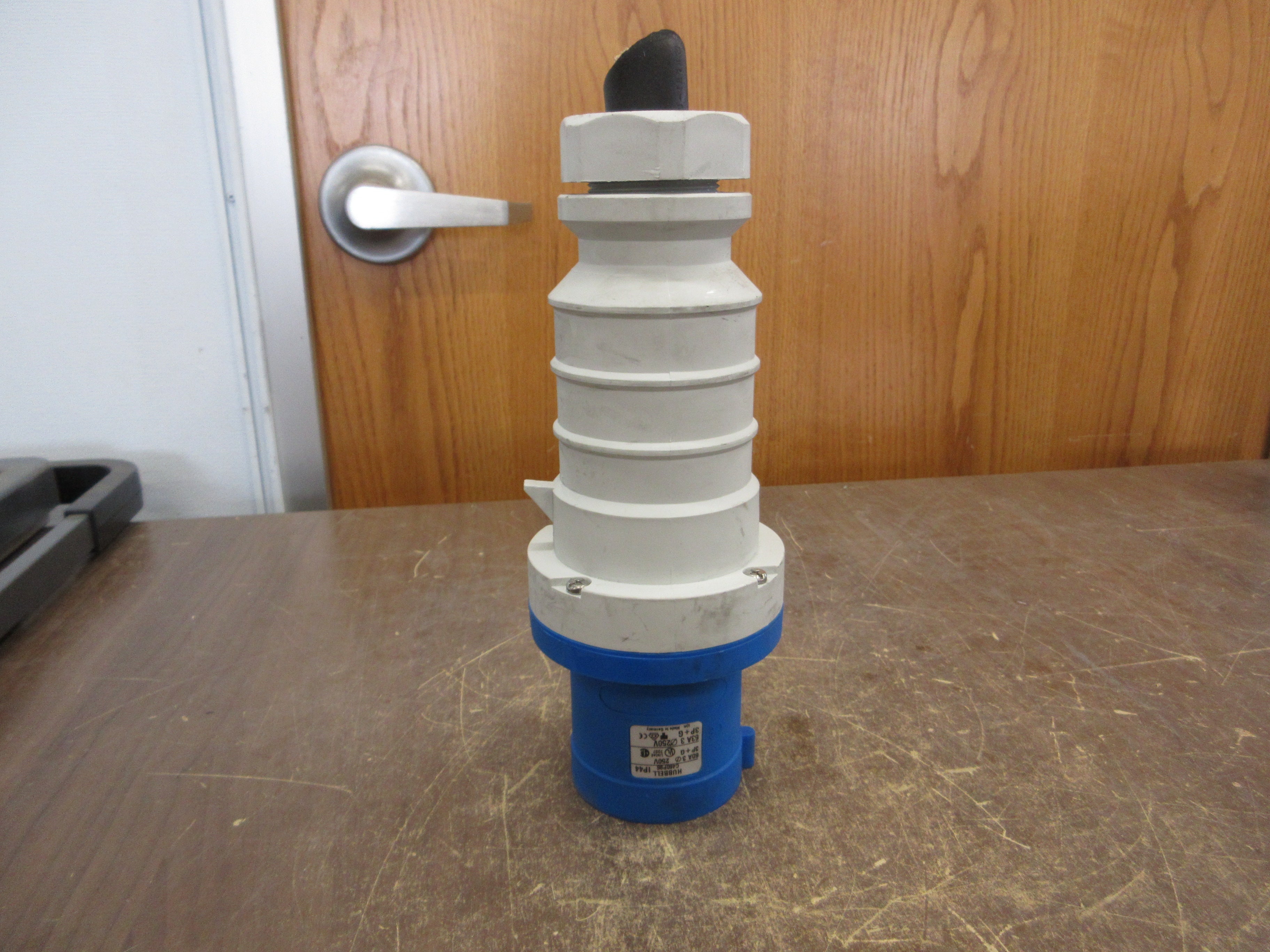 Hubbell Plug C460P9S 60A 250V 3Ph 3P+G Used