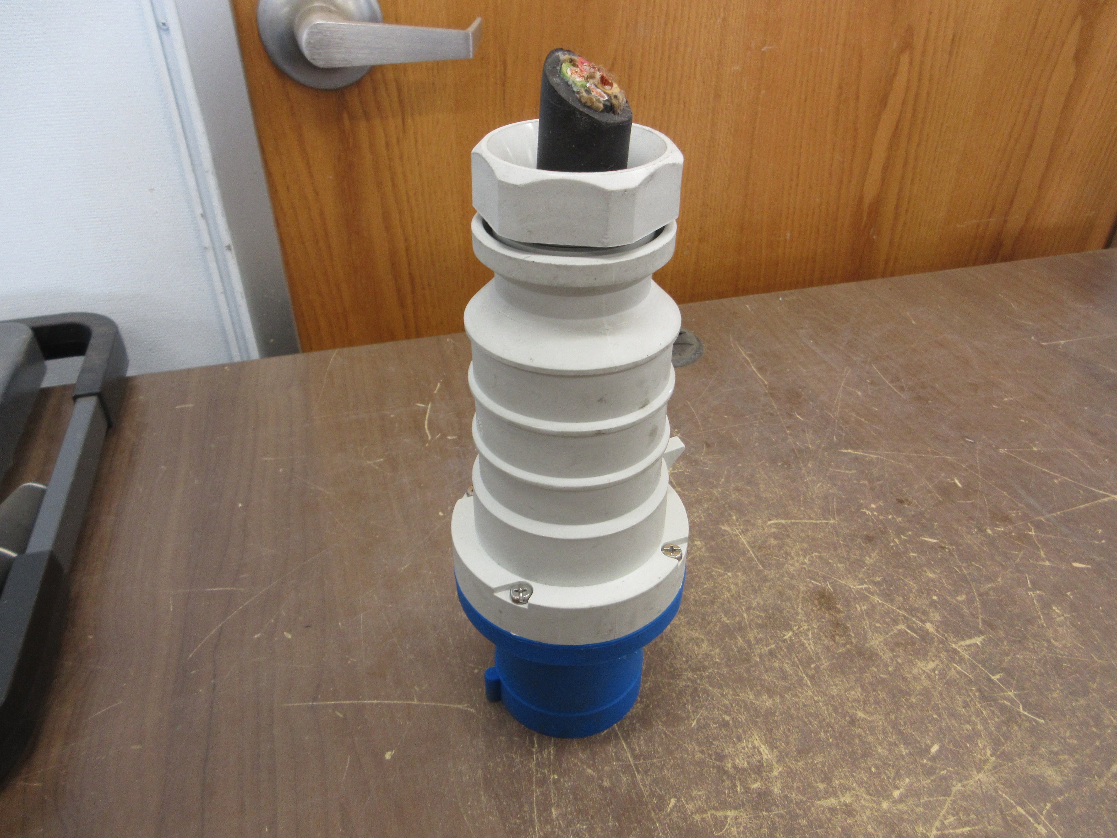 Hubbell Plug C460P9S 60A 250V 3Ph 3P+G Used