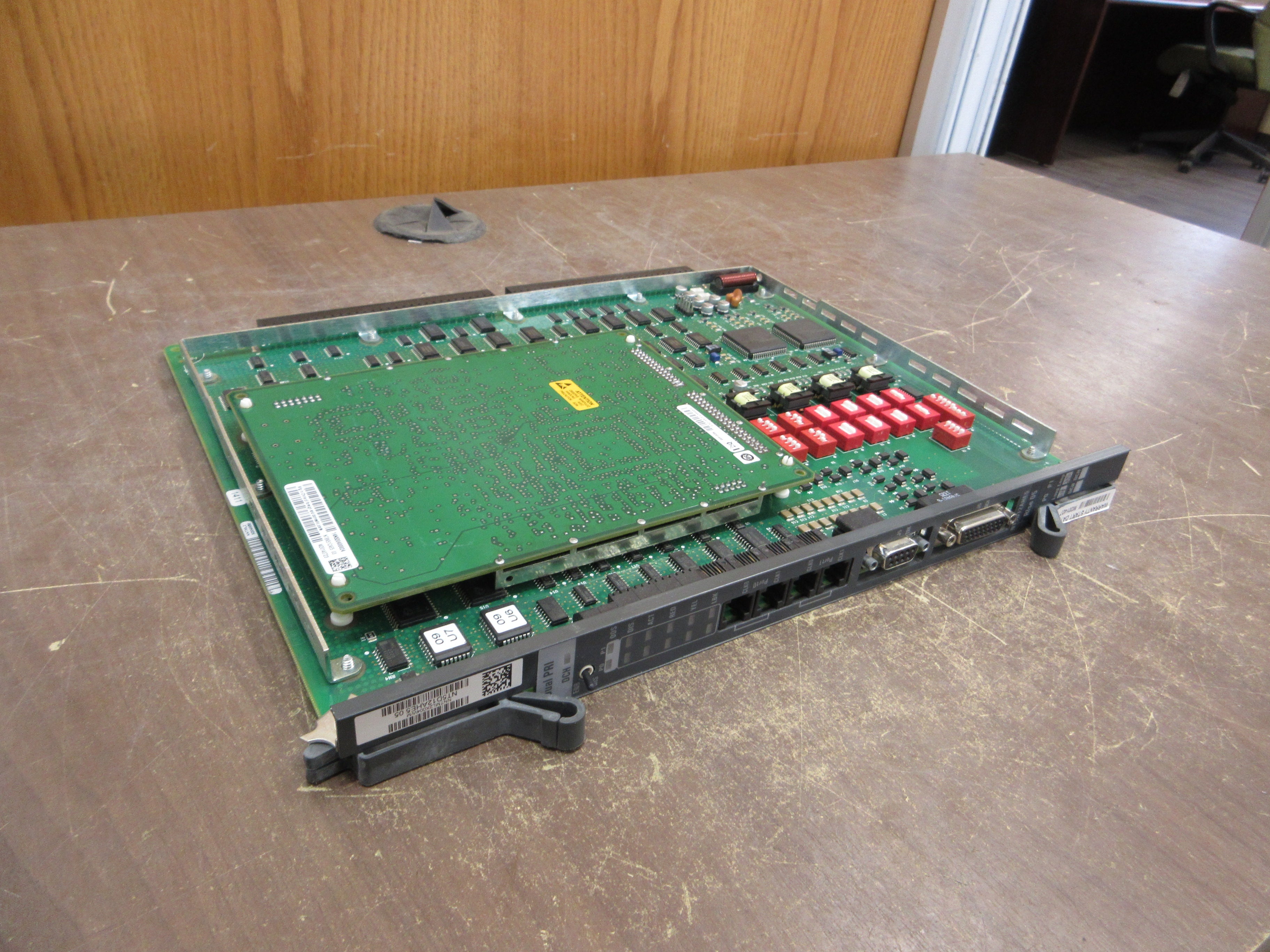 Nortel Meridian Dual Port PRI D-Channel Card NT5D12AHE5 RIse 05 Used