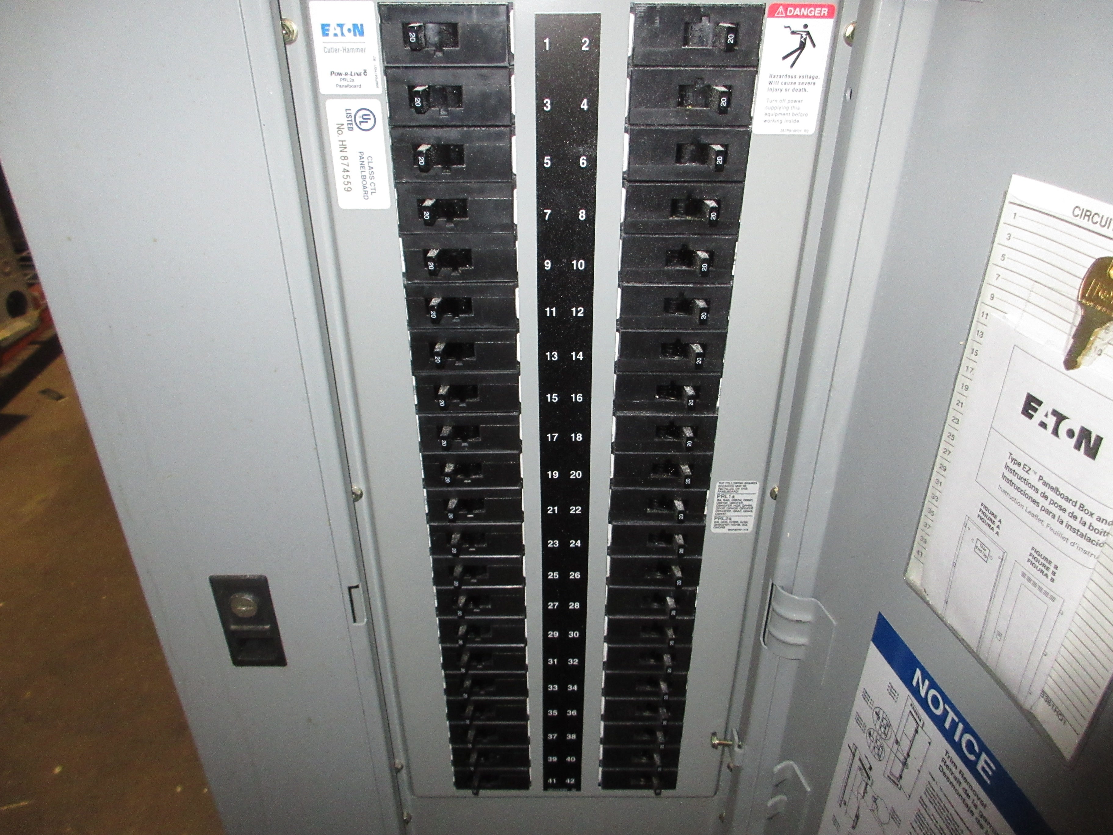 Eaton/Cutler-Hammer Main Breaker Circuit Breaker Panel IC96649G03 480Y/277V Used