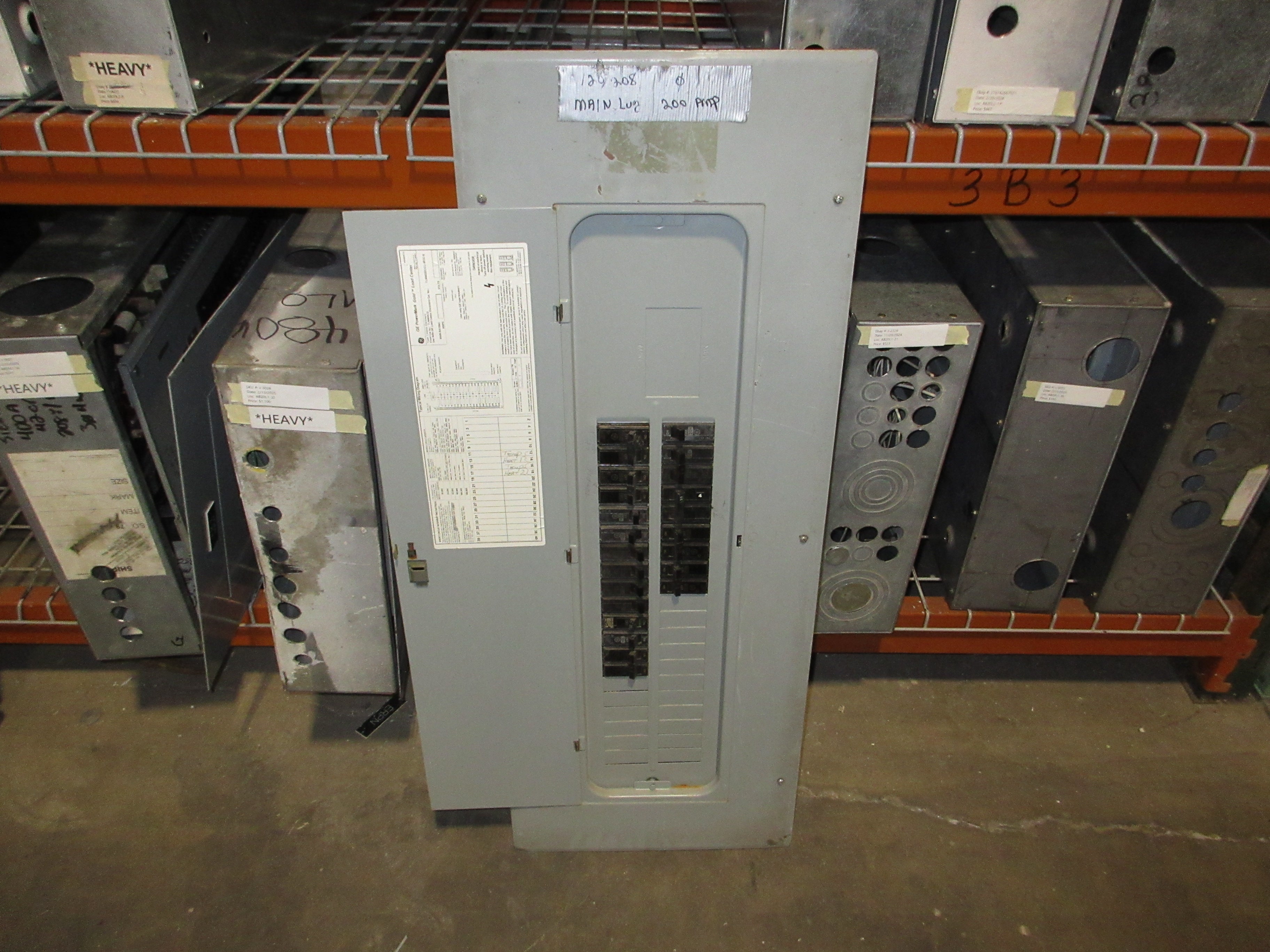 GE Main Lug Breaker Panel TLM4020CCU 200A Max 120/208V 1Ph 40-Slot