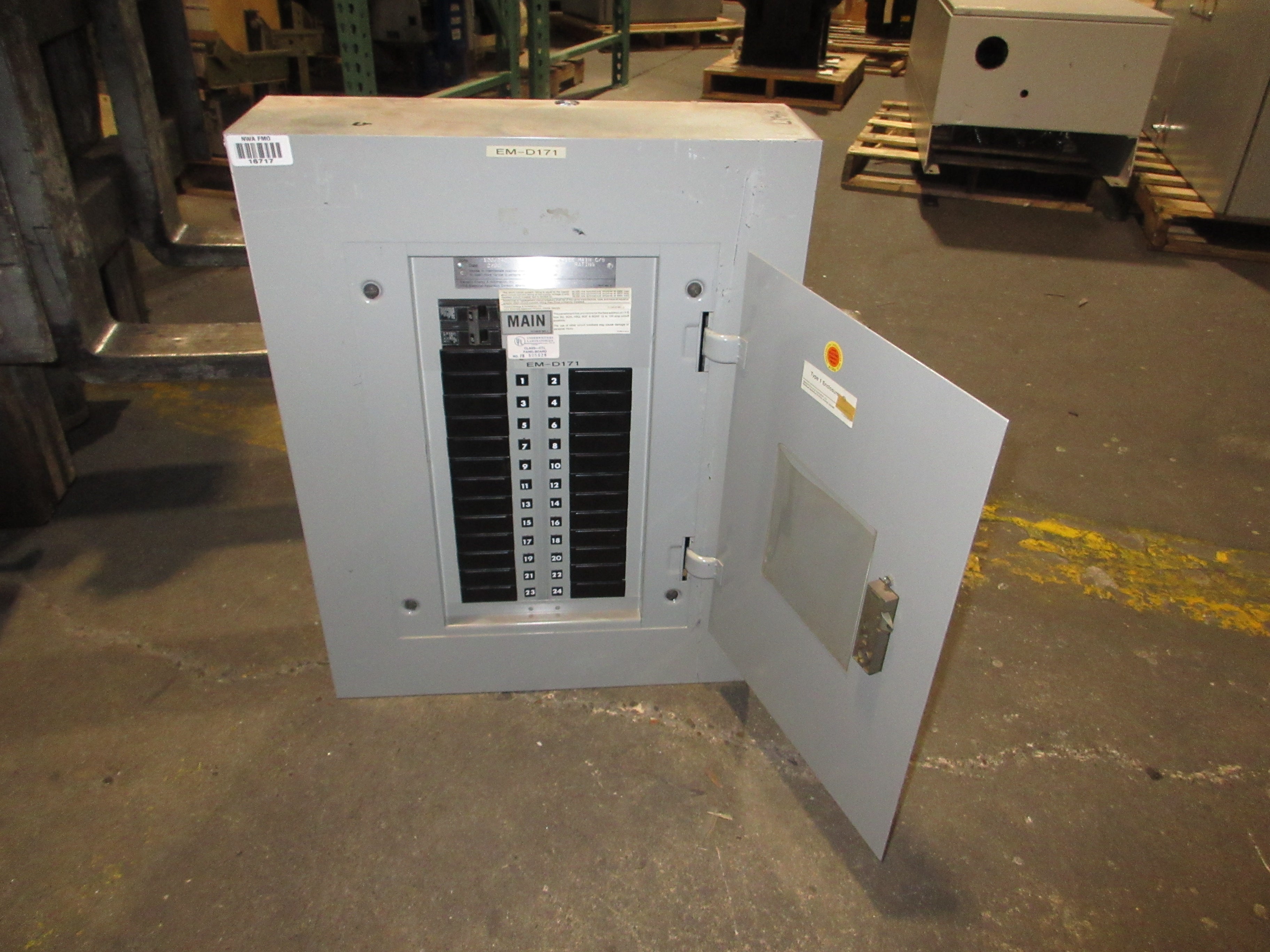 Siemens Main Breaker Circuit Breaker Panel CDP7 100A Max, 60A Main 120/240V 1Ph