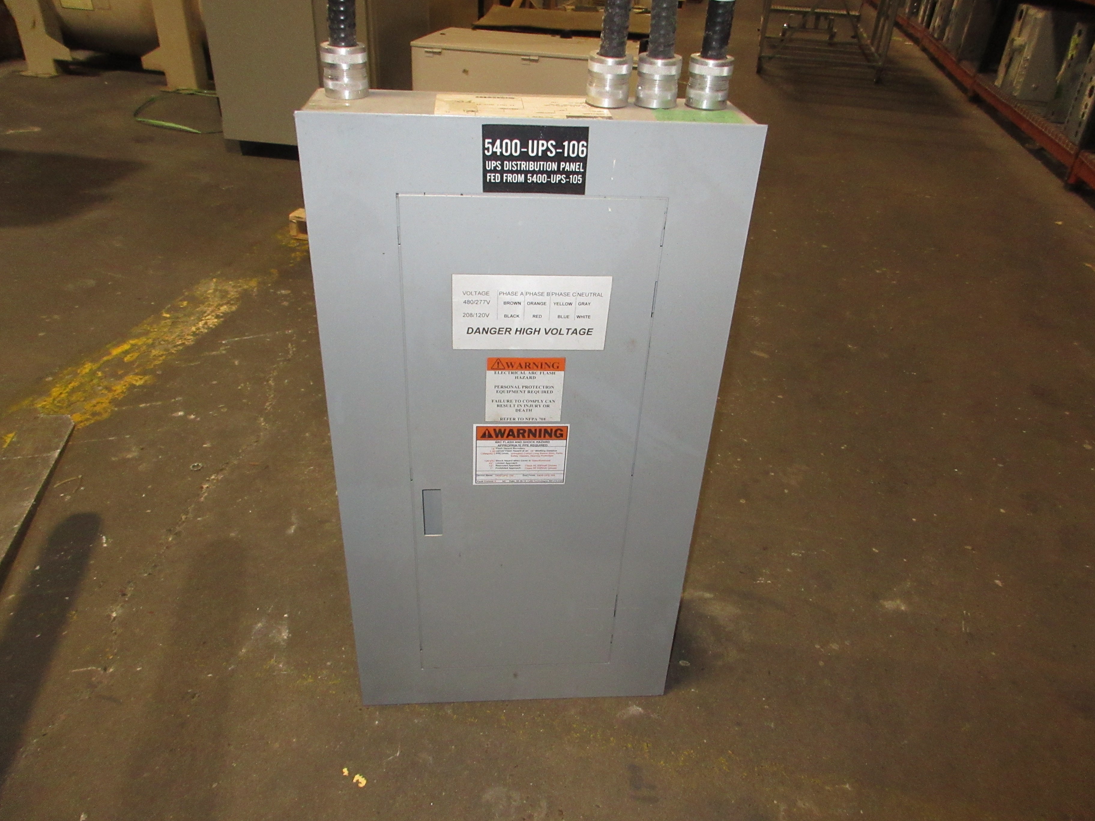 GE Main Lug Breaker Panel AQU1182RCX AXT1 225A Max 120/240V 1Ph 3W 18-Slot Used