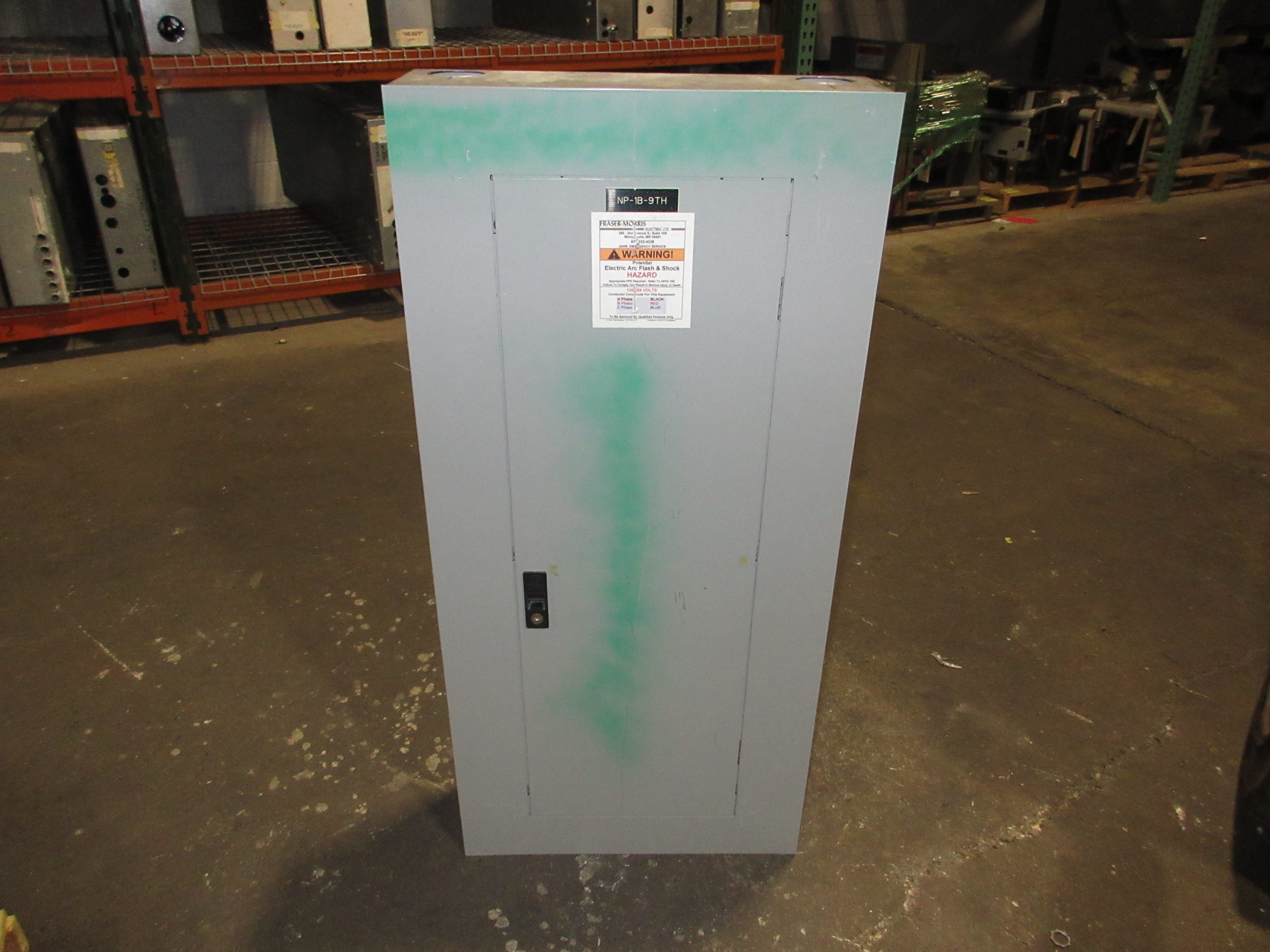 GE Main Lug Breaker Panel AQF3421MT 125A Max 208Y/120 3Ph 4W 42-Slot Used