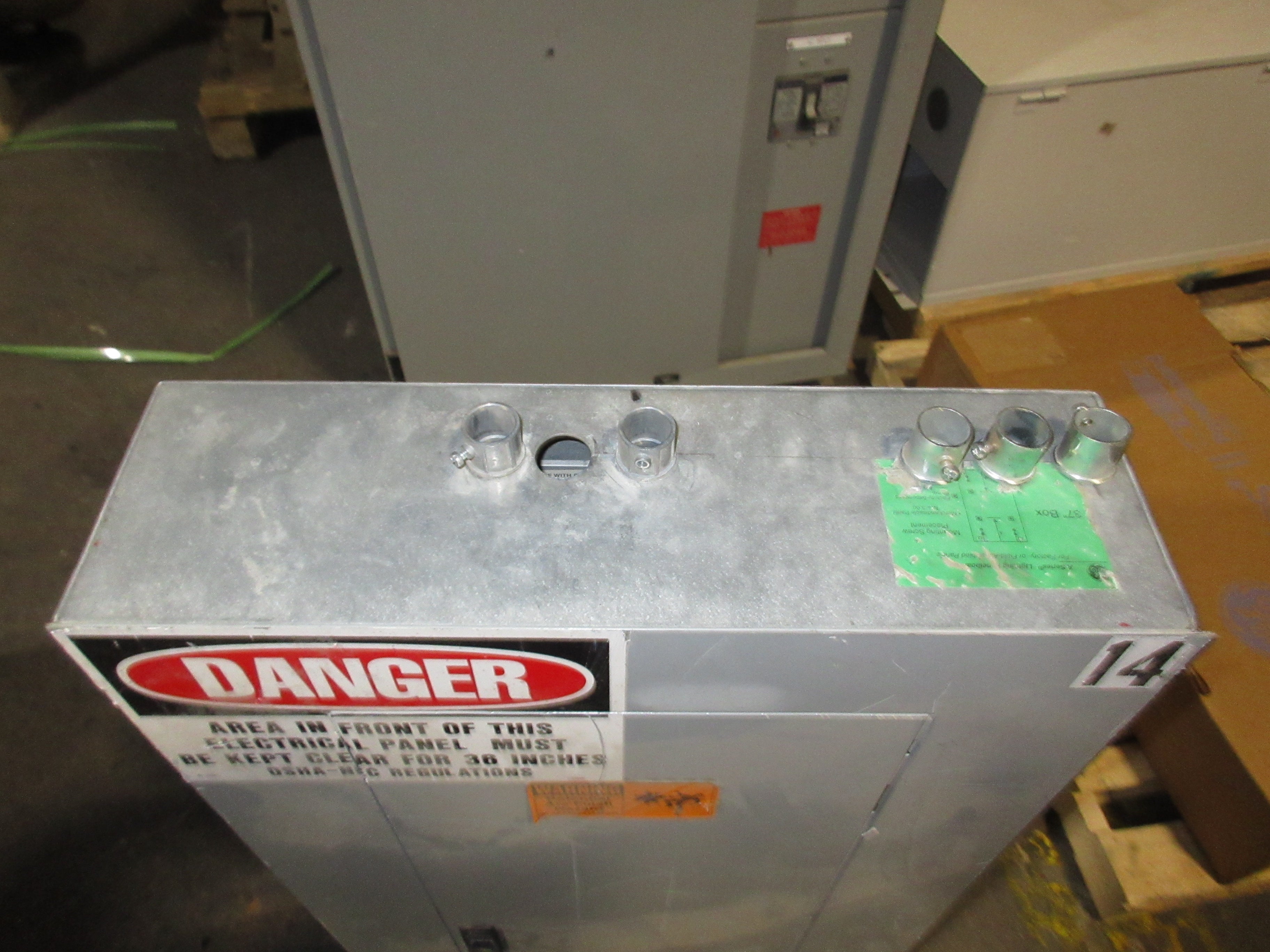 GE Main Breaker Circuit Breaker Panel AQF3421ABX AXL1 100A Main 125A Max 3Ph 4W