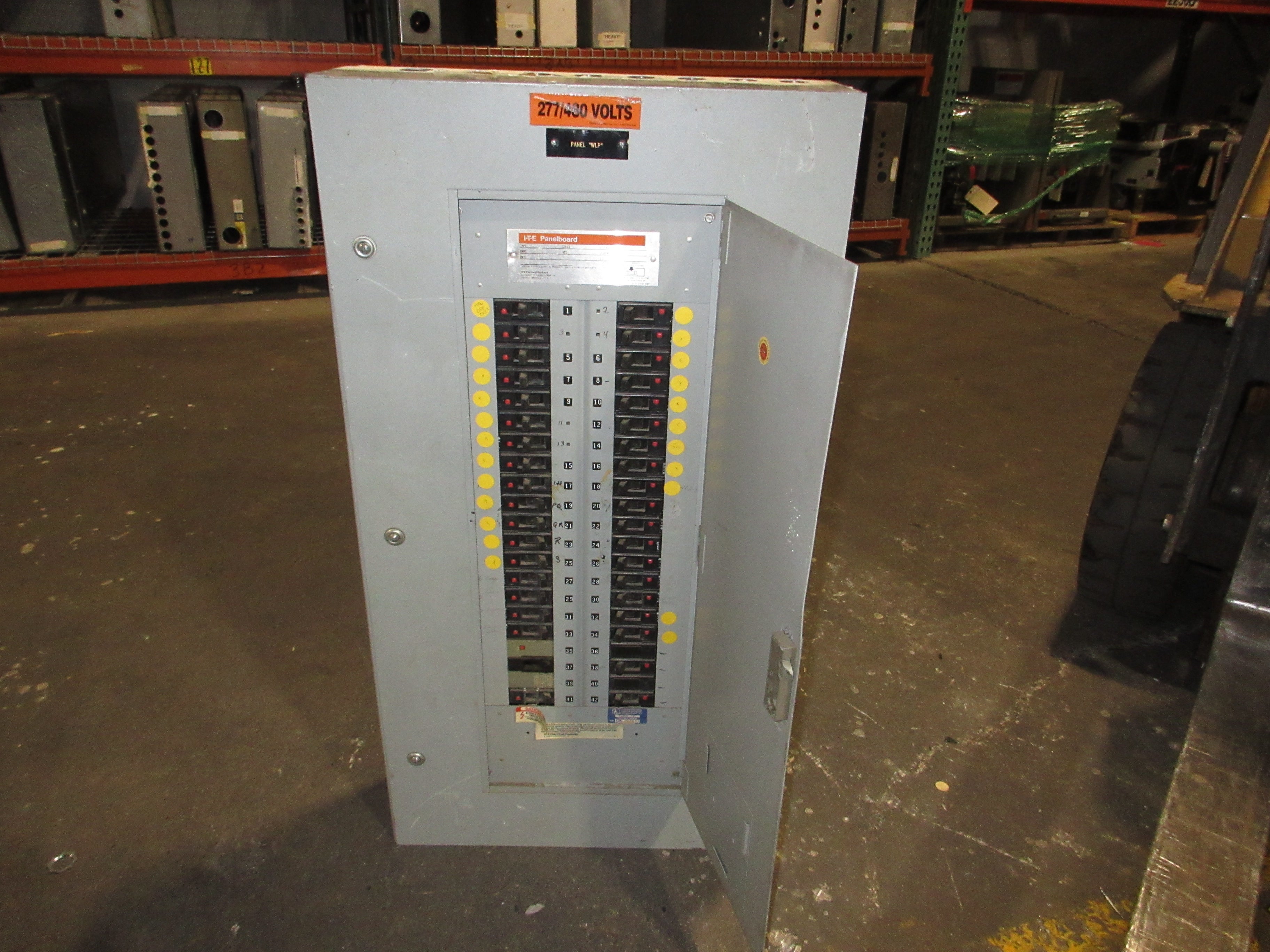 ITE Main Lug Breaker Panel CDP 225A Max 480Y/277V 3Ph 4W 42-Slot Used