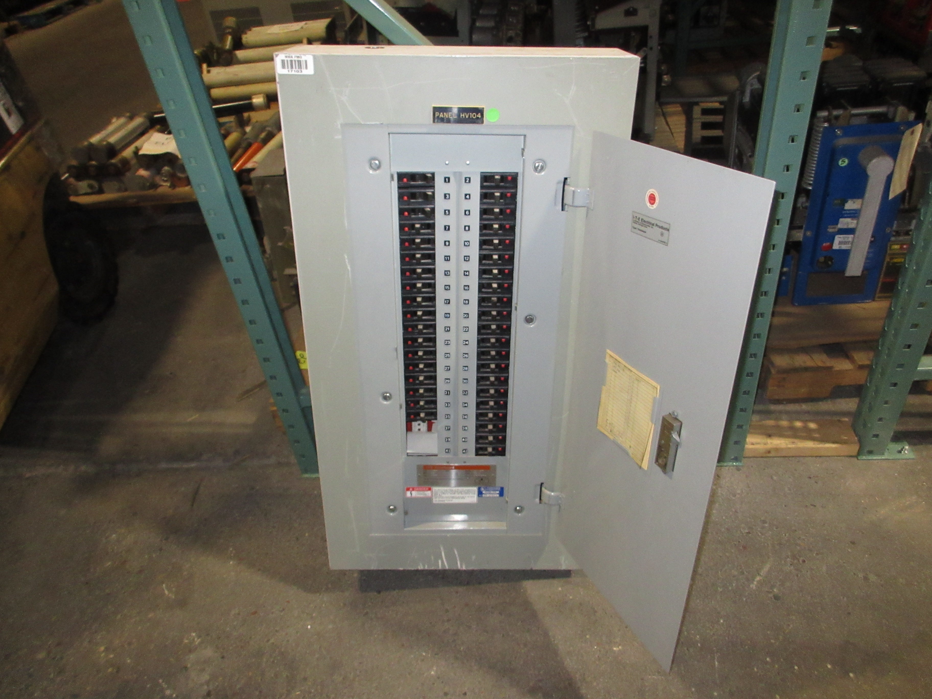 ITE Main Lug Breaker Panel CDP-7 225A Max 480Y/277V 3Ph 4W 42-Slot Used