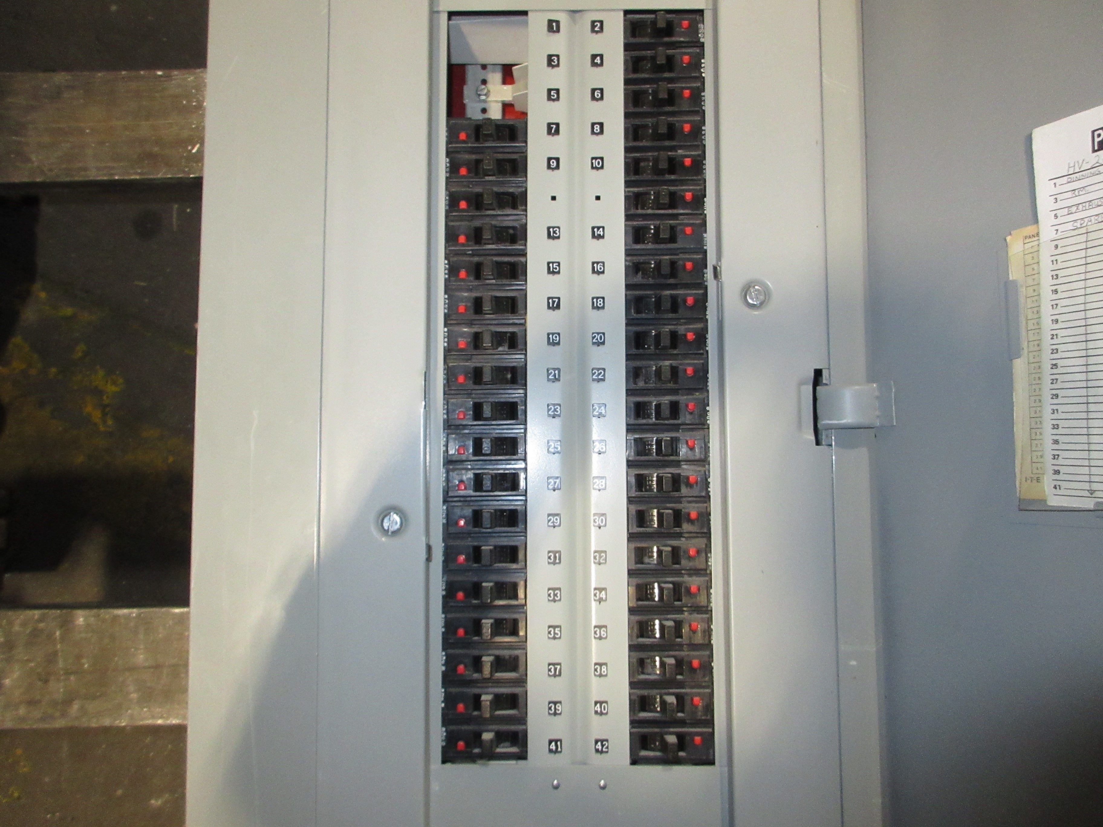 ITE Main Lug Breaker Panel CDP-7 225A Max 480Y/277V 3Ph 4W 42-Slot Used