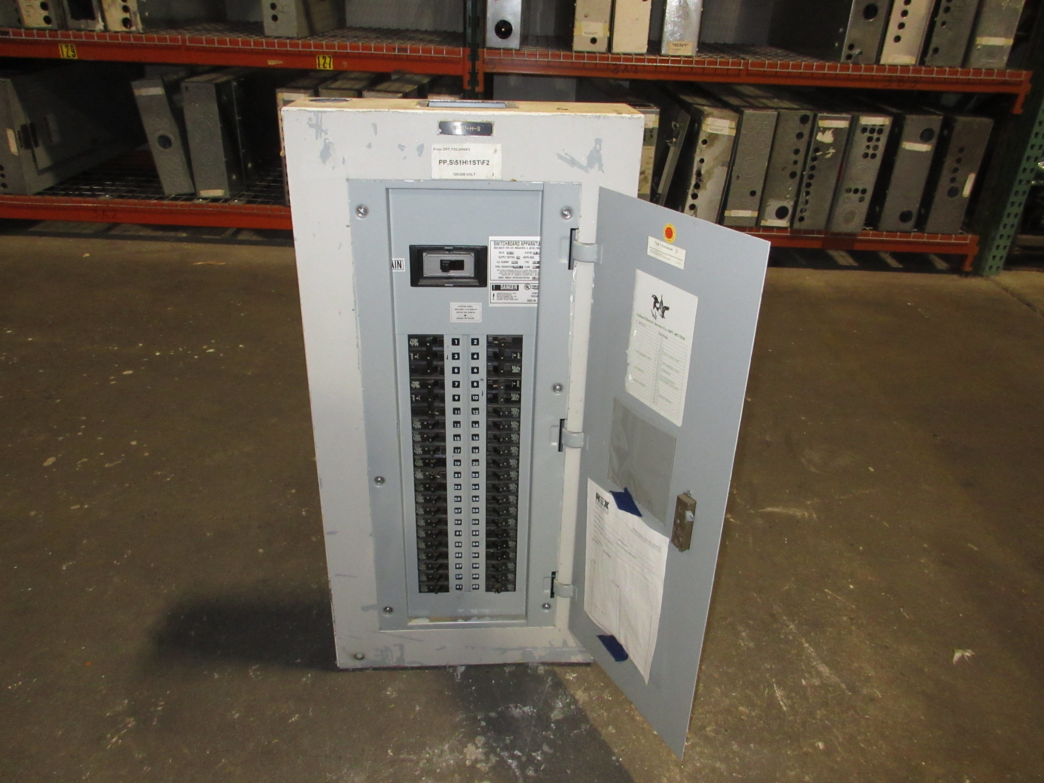 Switchboard Apparatus Inc. Main Breaker Circuit Breaker Panel PP51H-E 150A Max