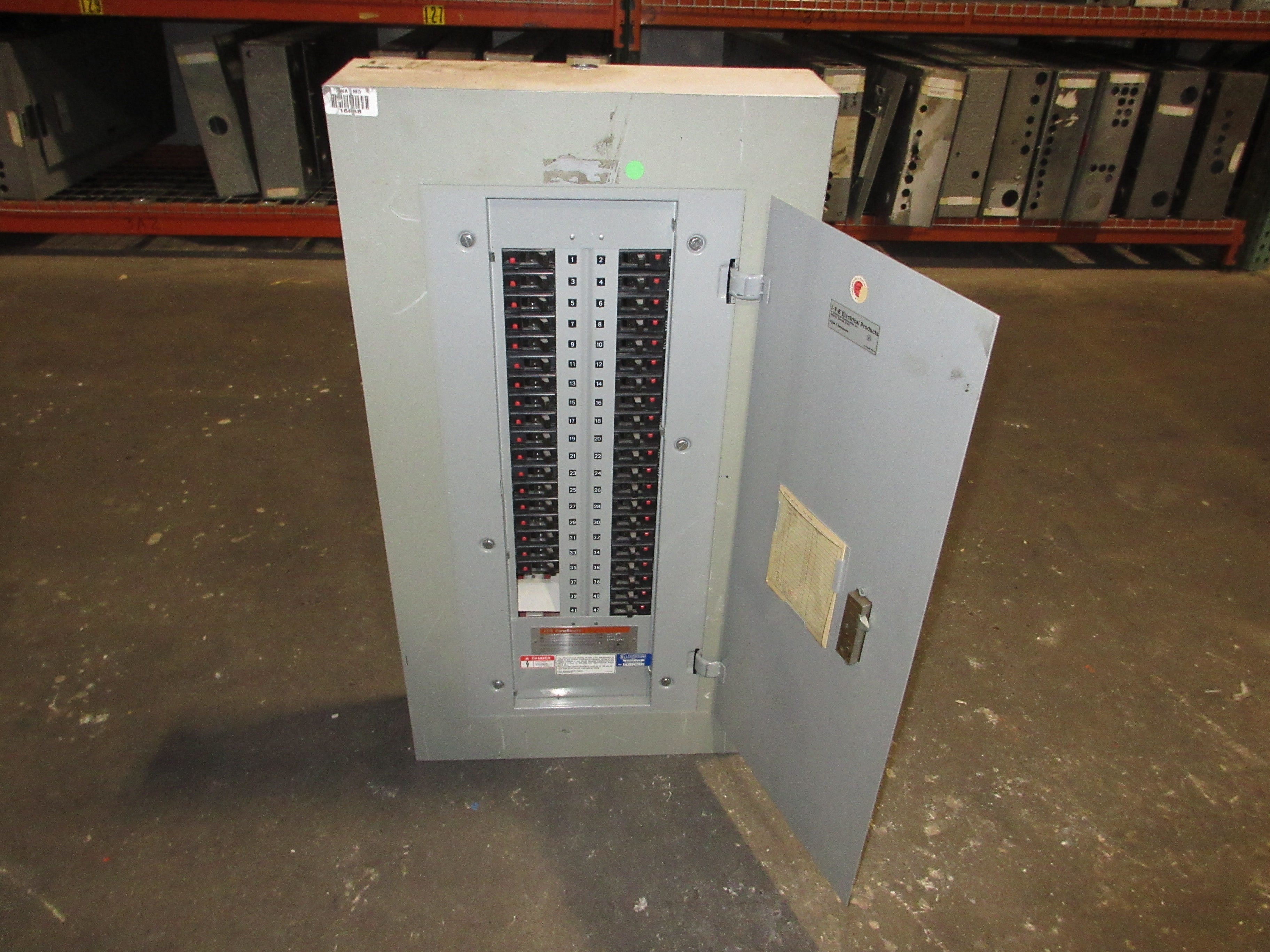 ITE Main Lug Breaker Panel CDP-7 225A Max 480Y/277V 3Ph 4W 42-Slot Used