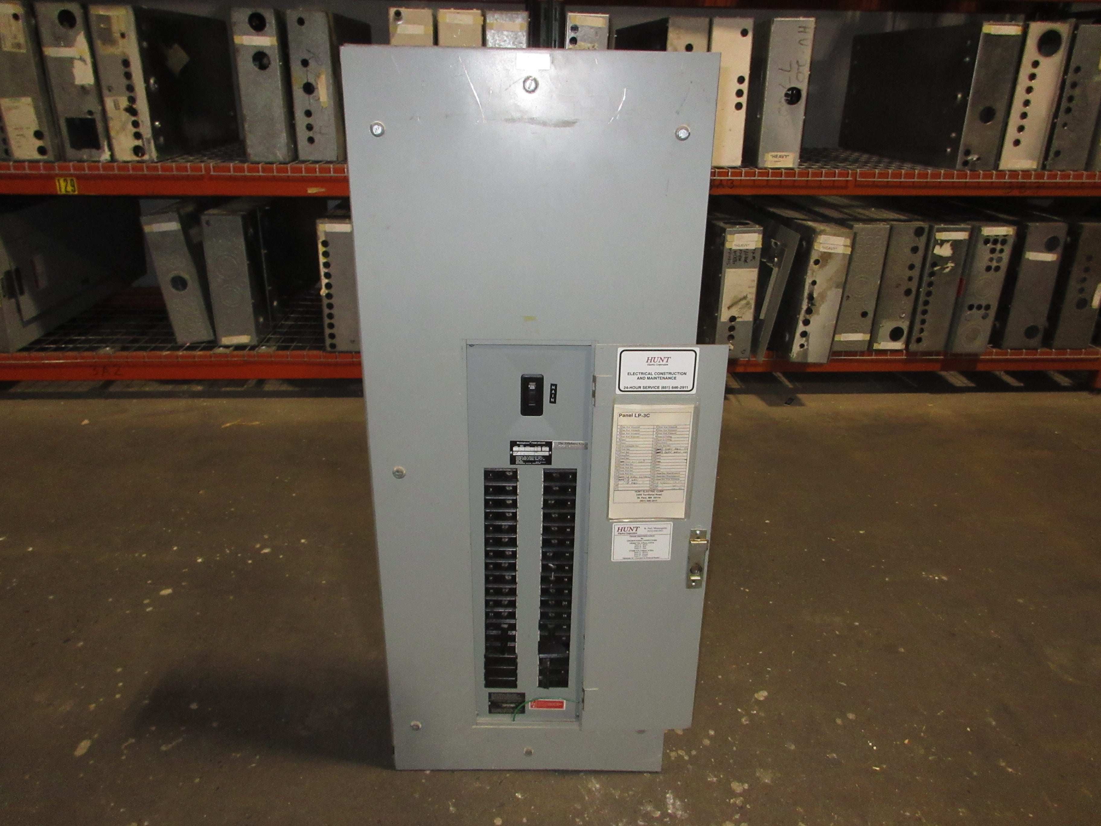 Westinghouse Main Breaker Circuit Breaker Panel MP-83420 225A Max 120/208V Used