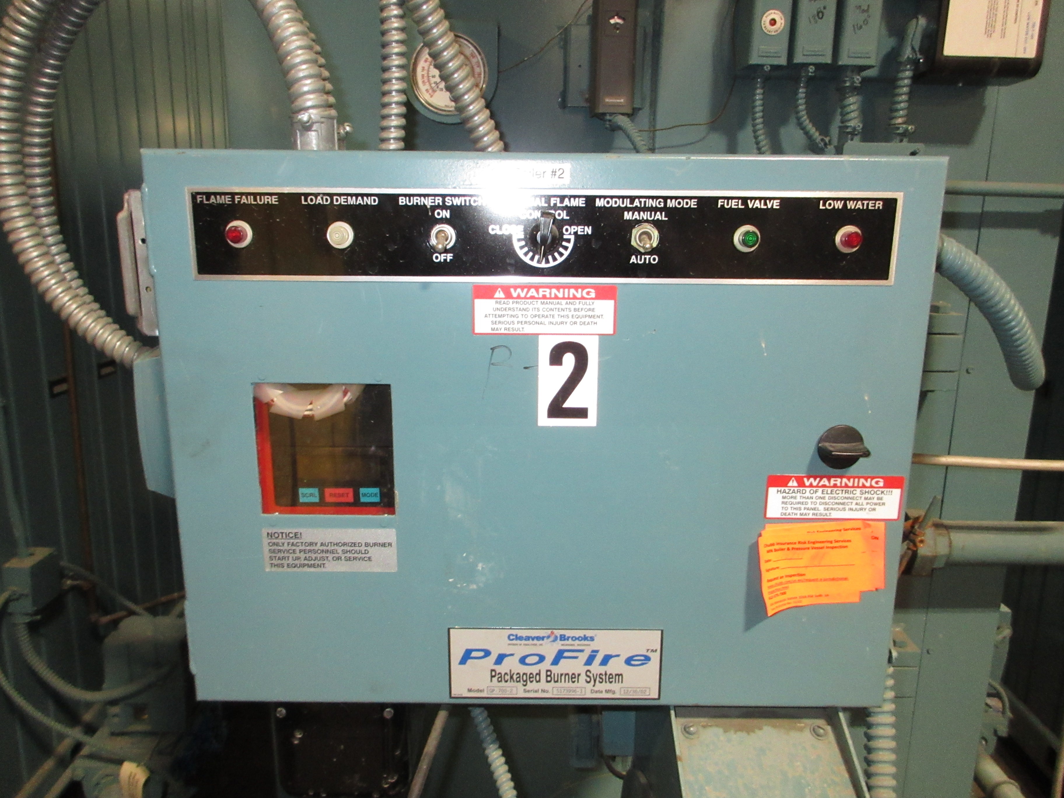 Cleaver Brooks Flexible Watertube Boiler FLX-700-400-160HW 4000MBH Max Hot Water