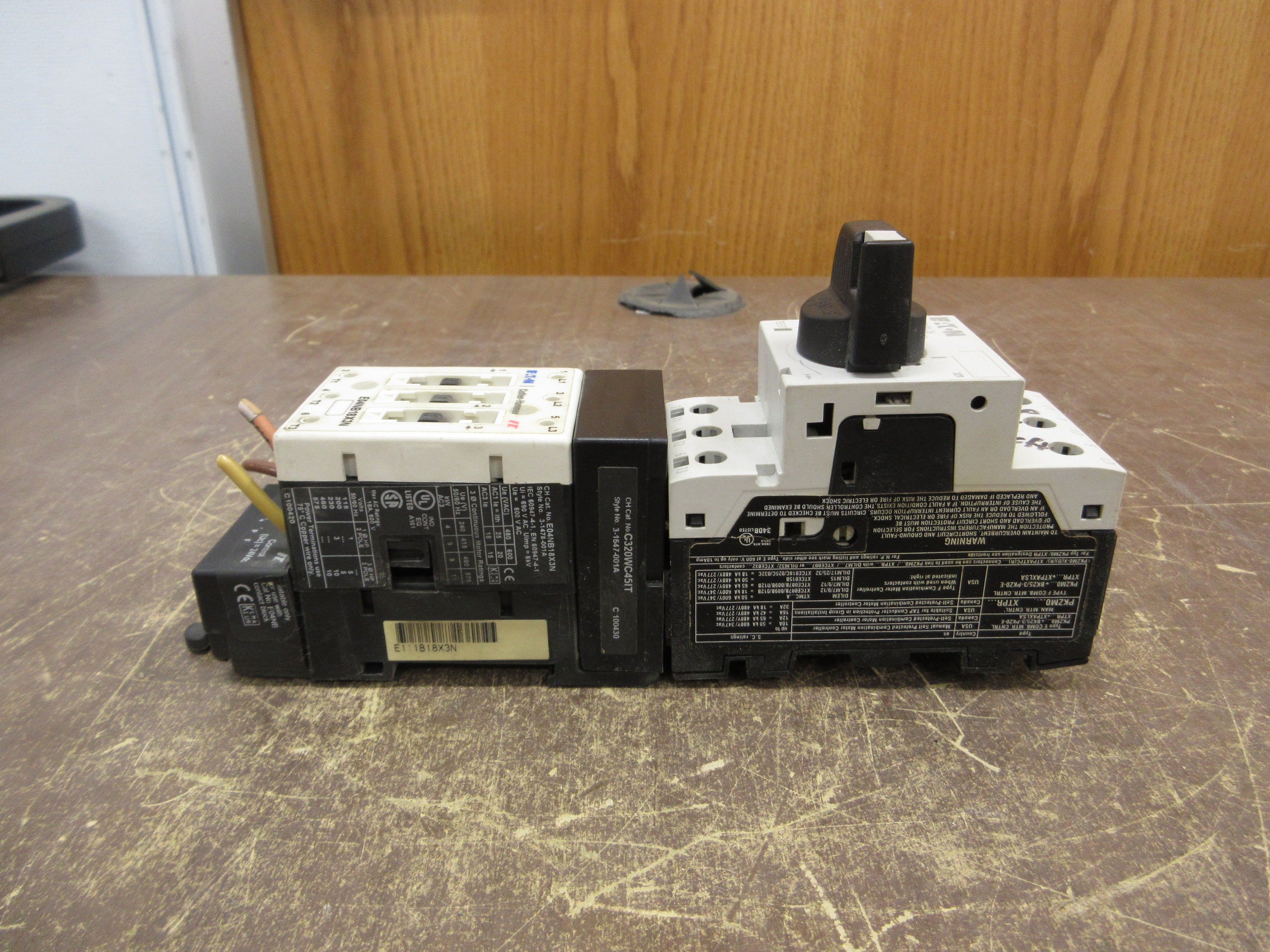 Eaton Starter E04NB18X3N / PKZM0-16 24VDC Coil Trip: 10-16A Used