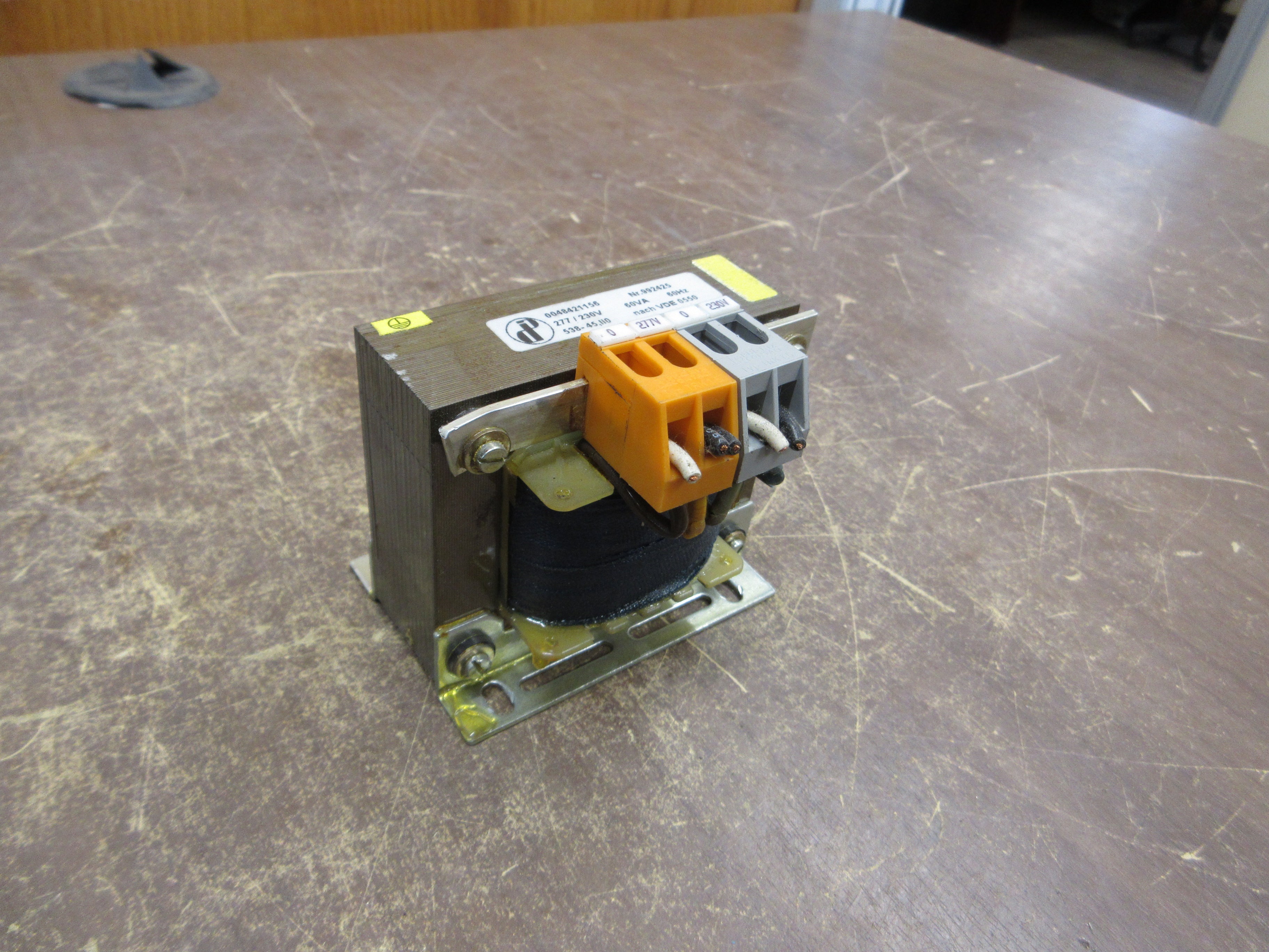 DIP Transformer 0048421156 60VA 277/230V 60Hz Used