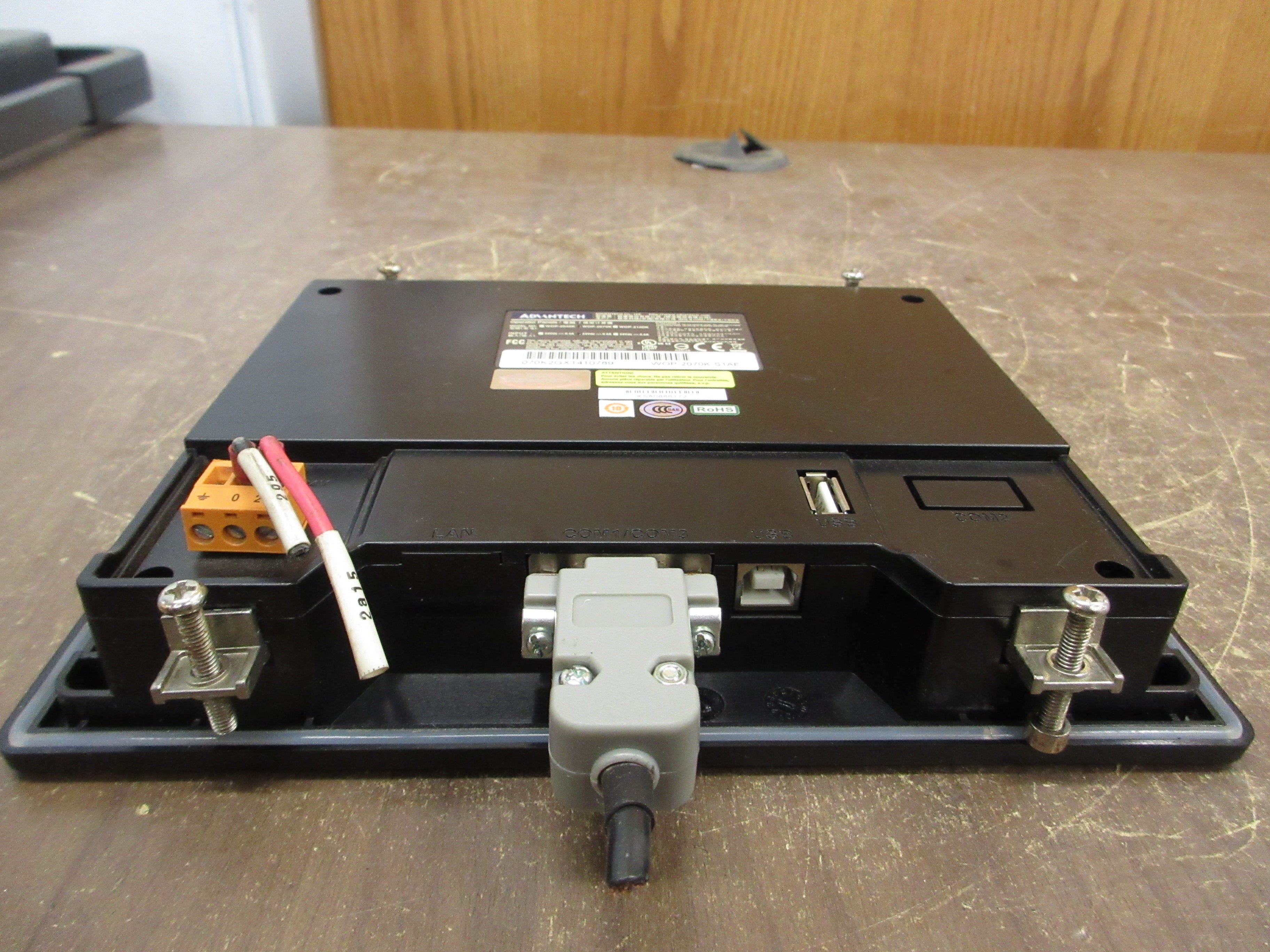 Advantech Operator Panel WOP-2070K-S1AE 24VDC 0.6A Used