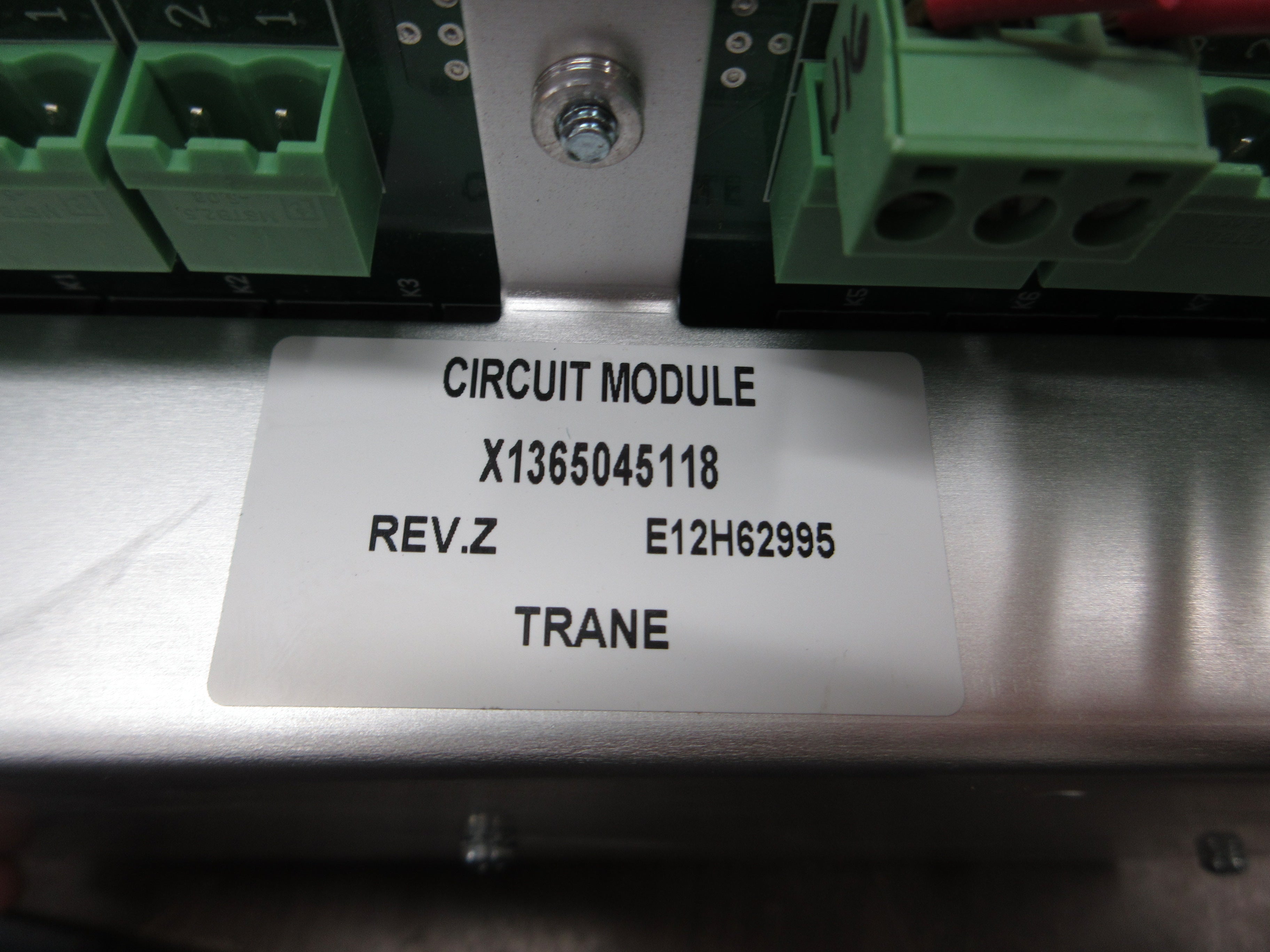 Trane Circuit Module X1365045118 Rev. Z Used