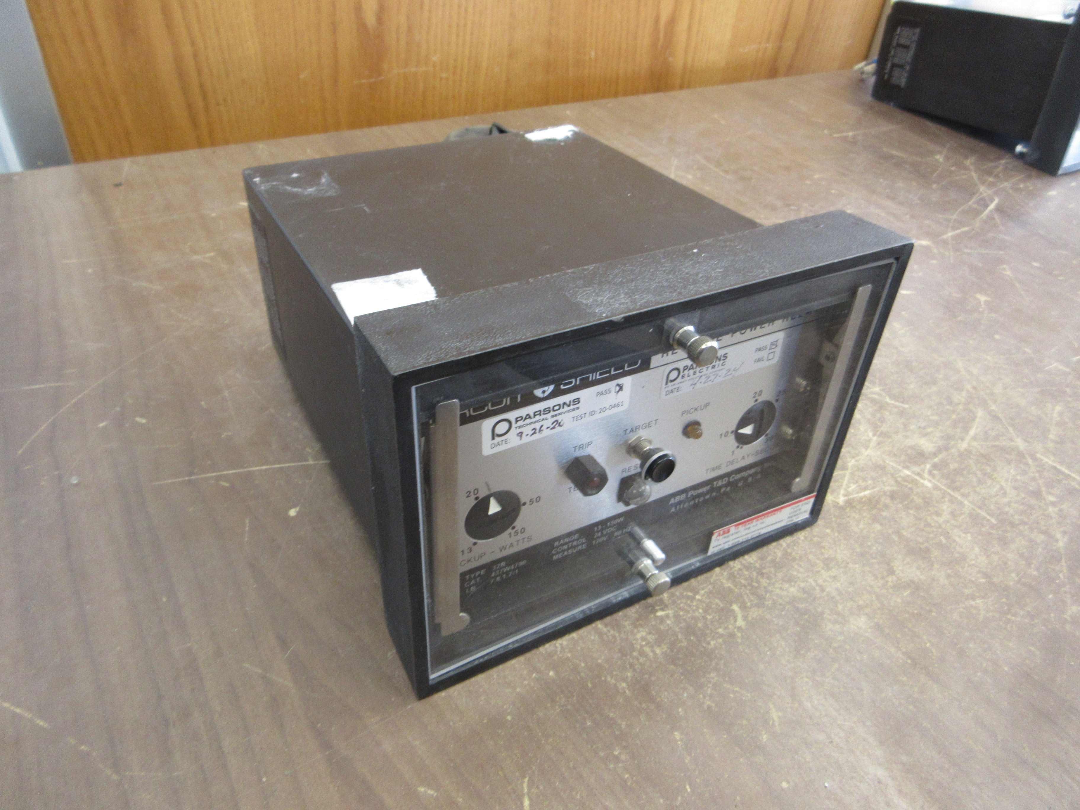 ABB Circuit Shield Reverse Power Relay 437W4790 24VDC Control Range: 13-150W Used