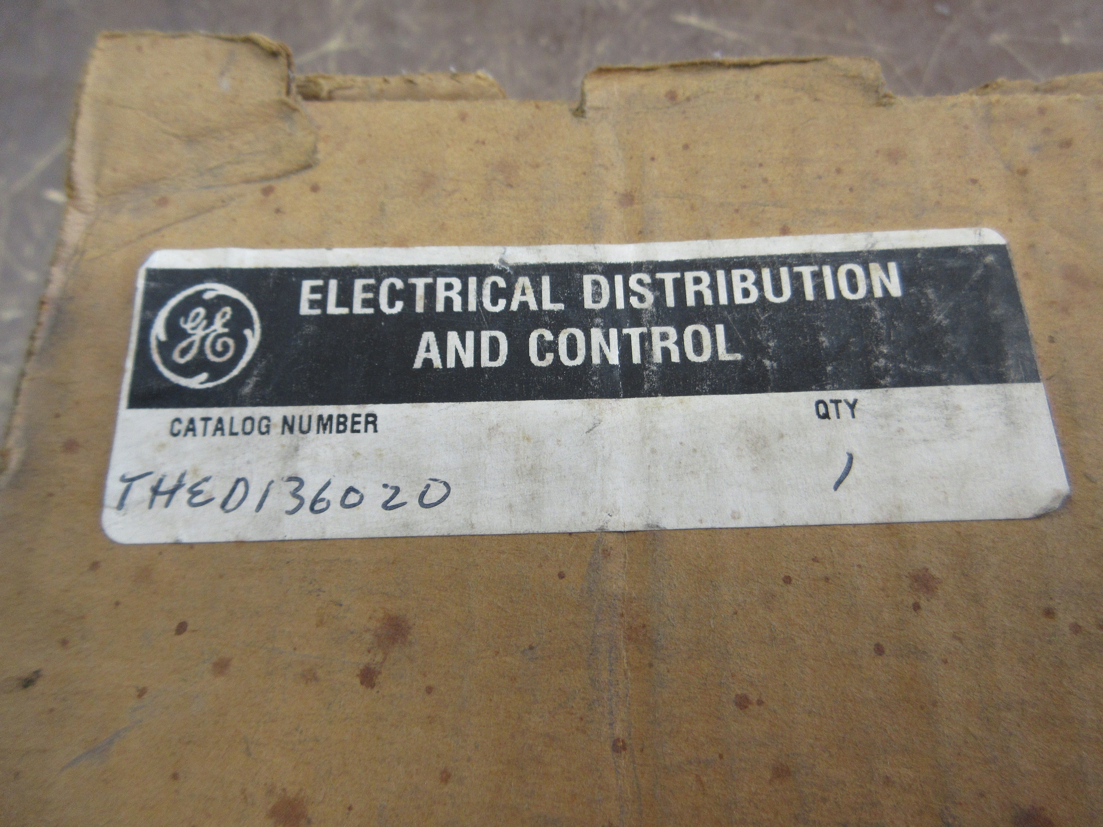 GE Circuit Breaker THED136020 20A 600V 3P New Surplus